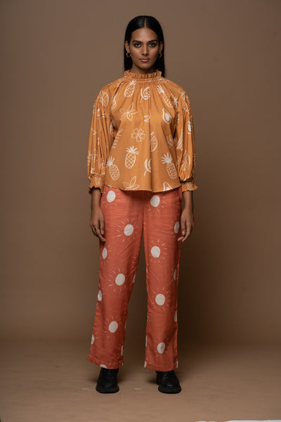 Polish Fit Pants in Sunshines On Pattern