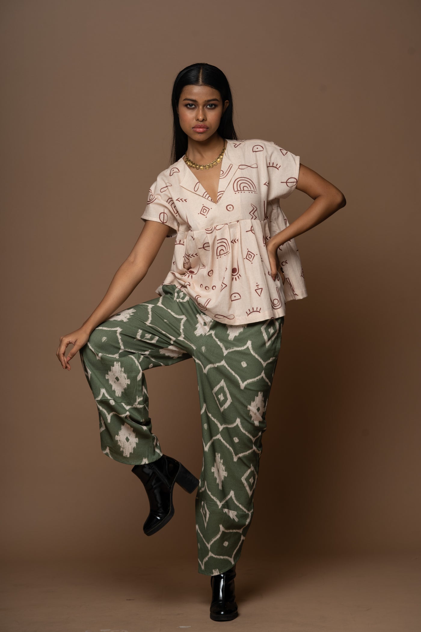 Petal Joy Pants in Moroccan Dreams Pattern