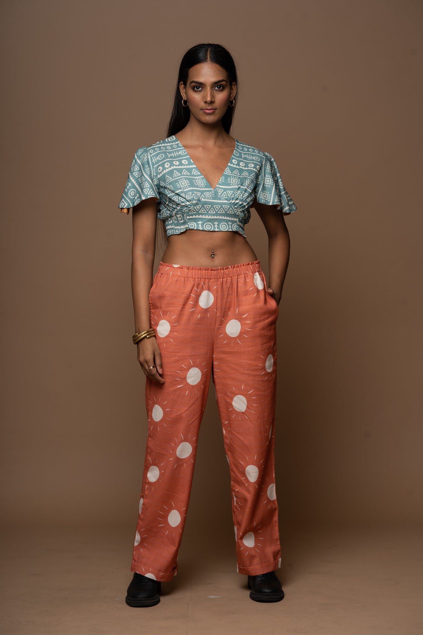 Polish Fit Pants in Sunshines On Pattern
