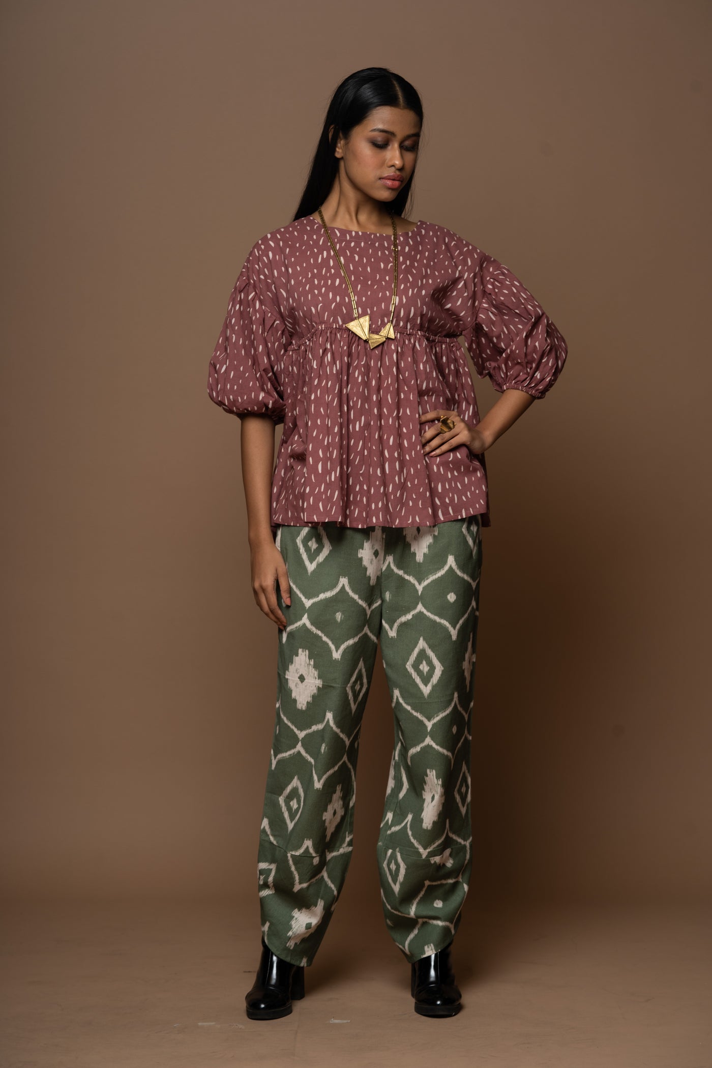 Petal Joy Pants in Moroccan Dreams Pattern