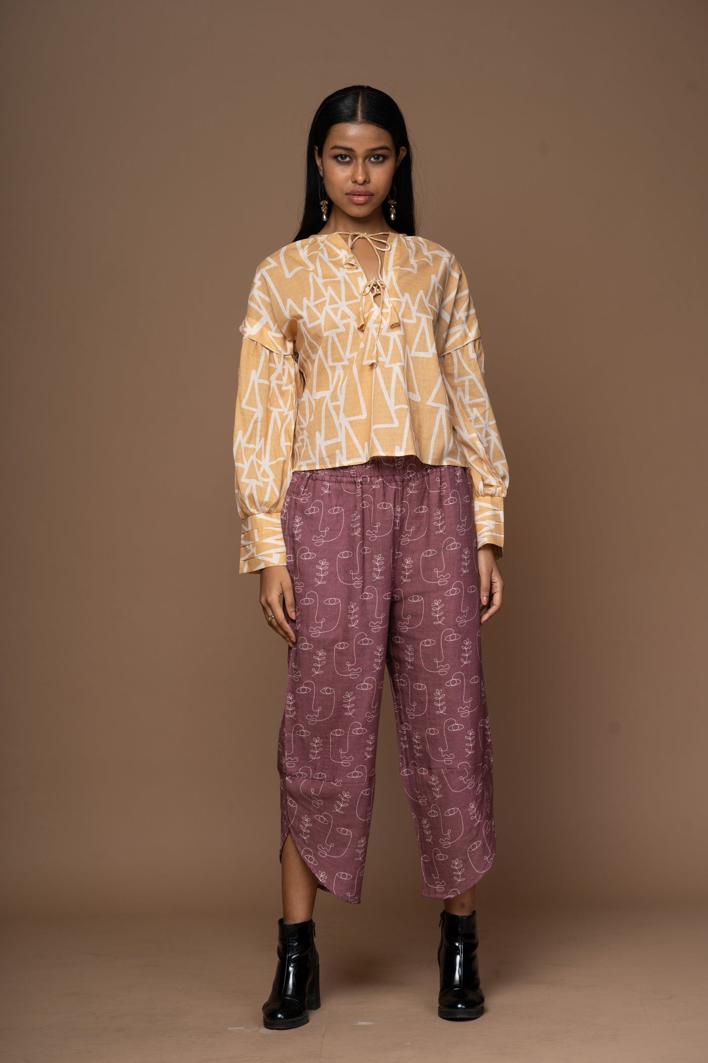 Petal Joy Pants in Growing Thoughts Pattern