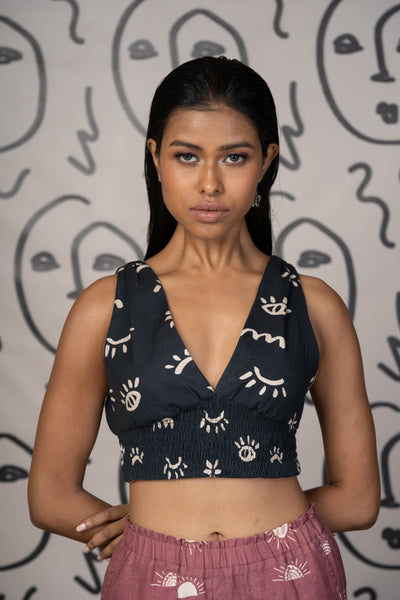 Black Reversible Plunge Panache Bralette