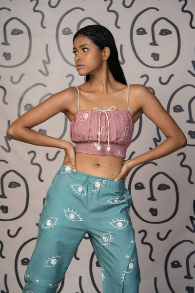 Boho Drift Pants in See Me See You Pattern