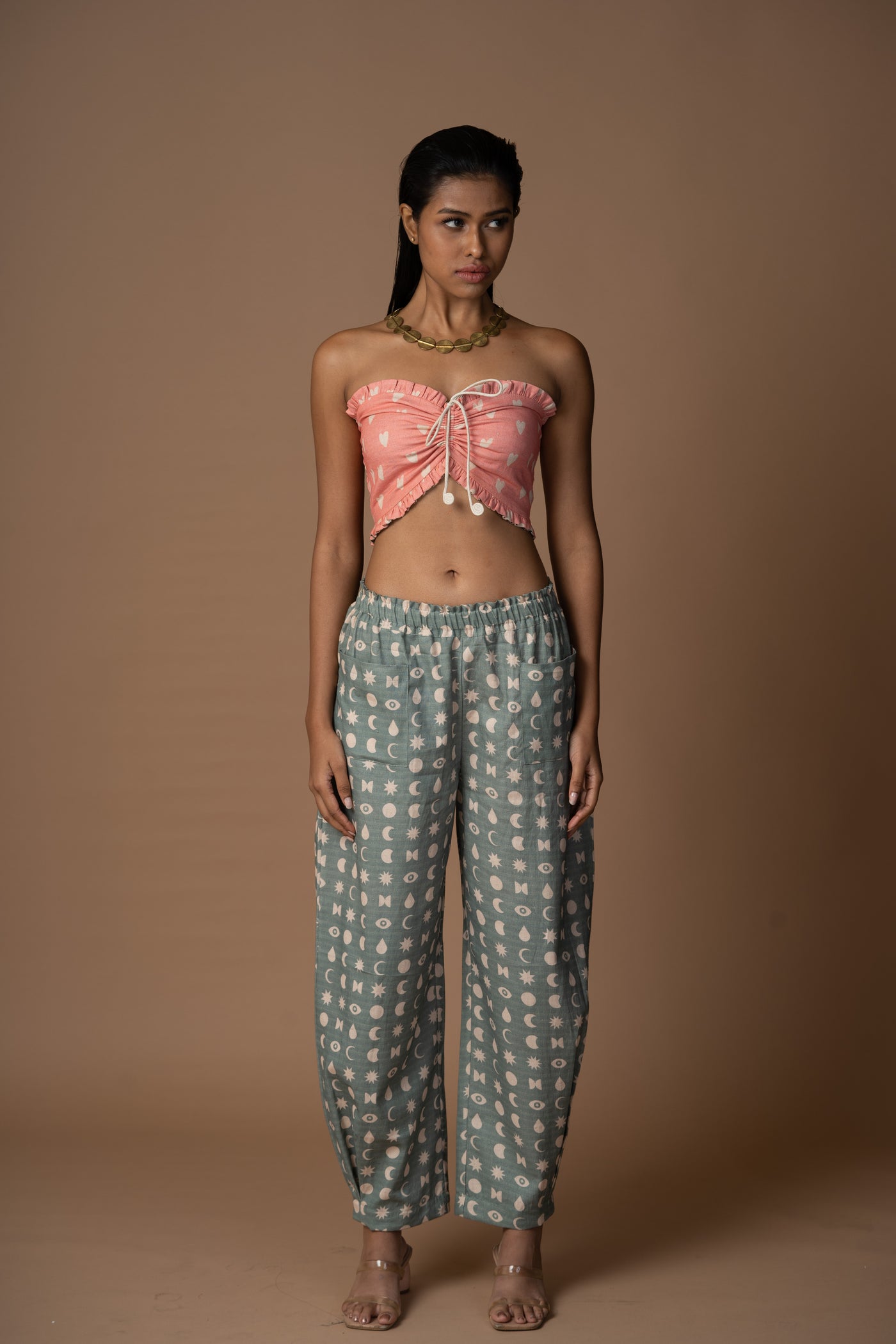 Subtle Pleats Pants in Seen it all Pattern
