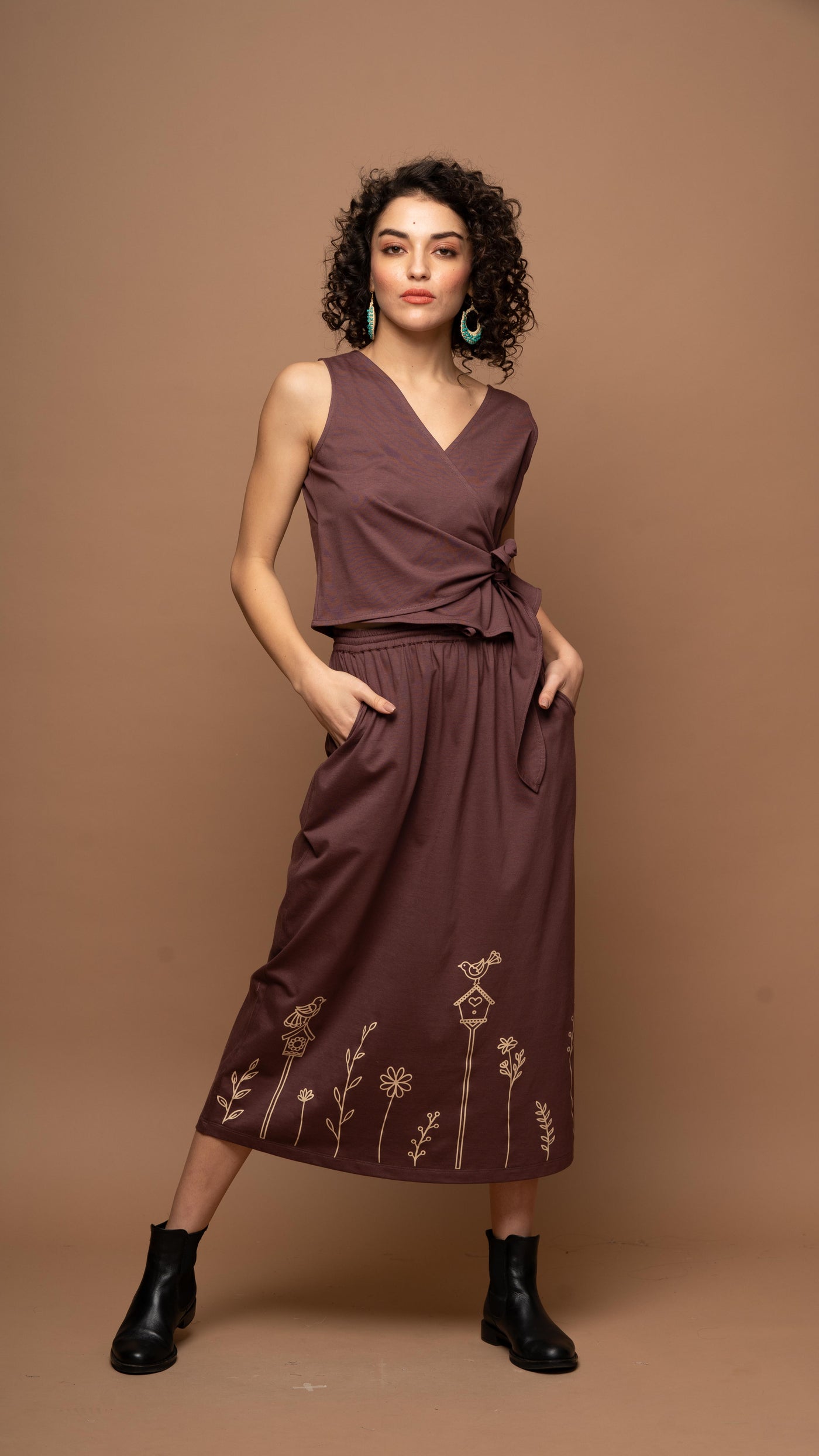 Earth Song - Muted Plum Co-ord