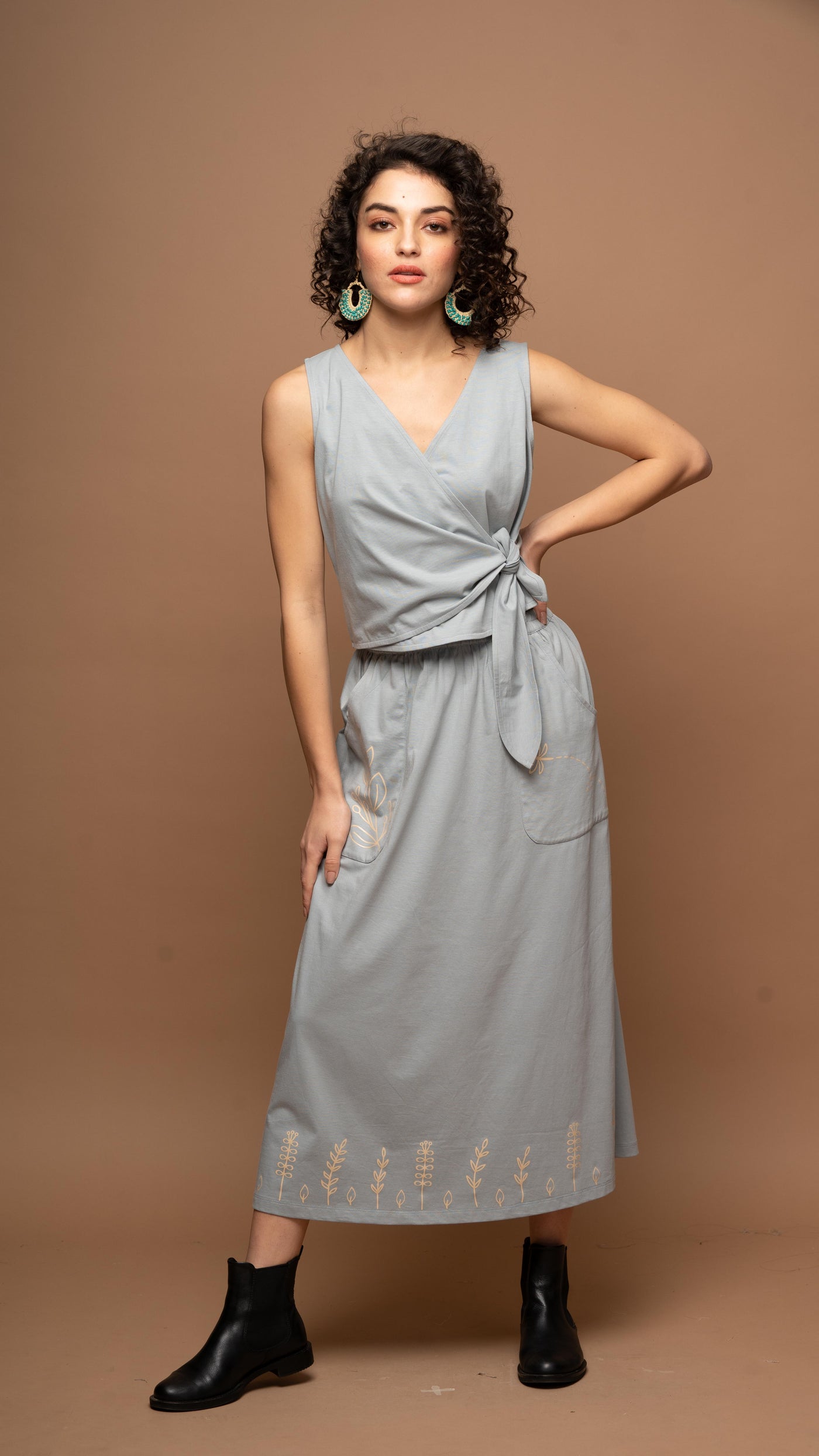 Morning Mist - Soft Gray-Blue Co-ord