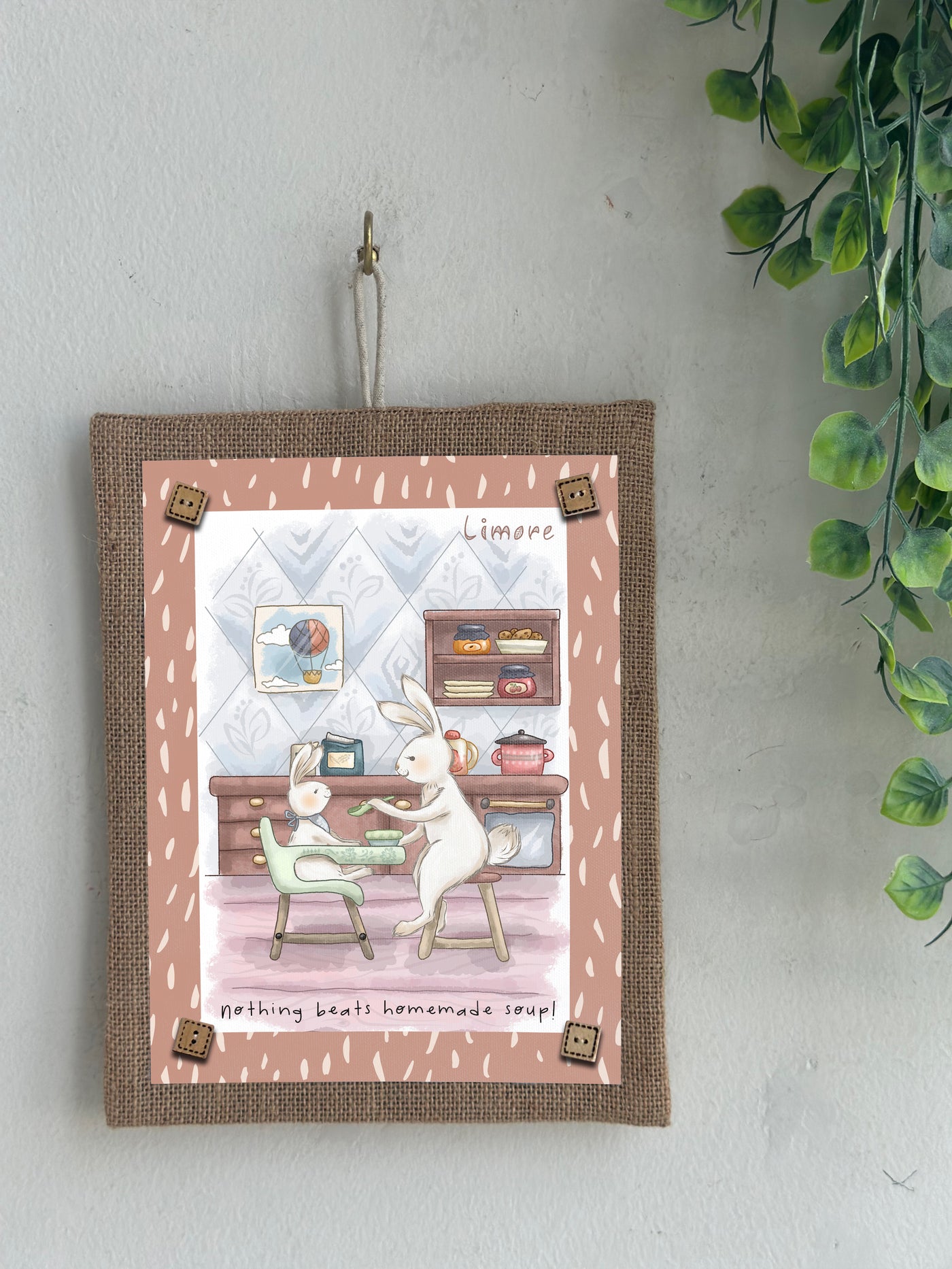 Bunny’s Soup Time Wall Art