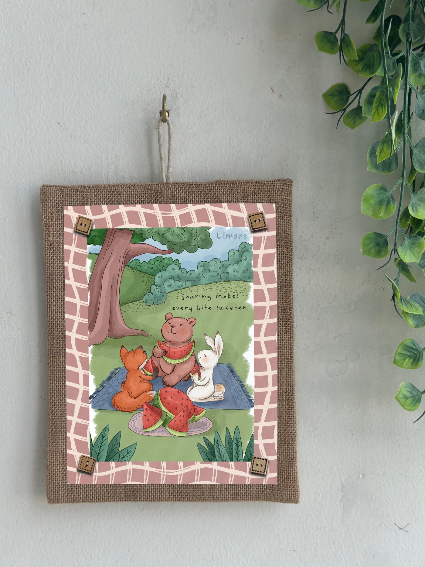 Bunny’s Sharing Moments Wall Art