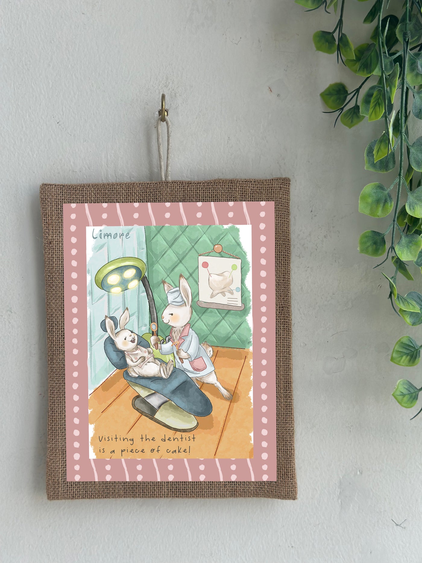 Bunny At The Dentist Wall Art