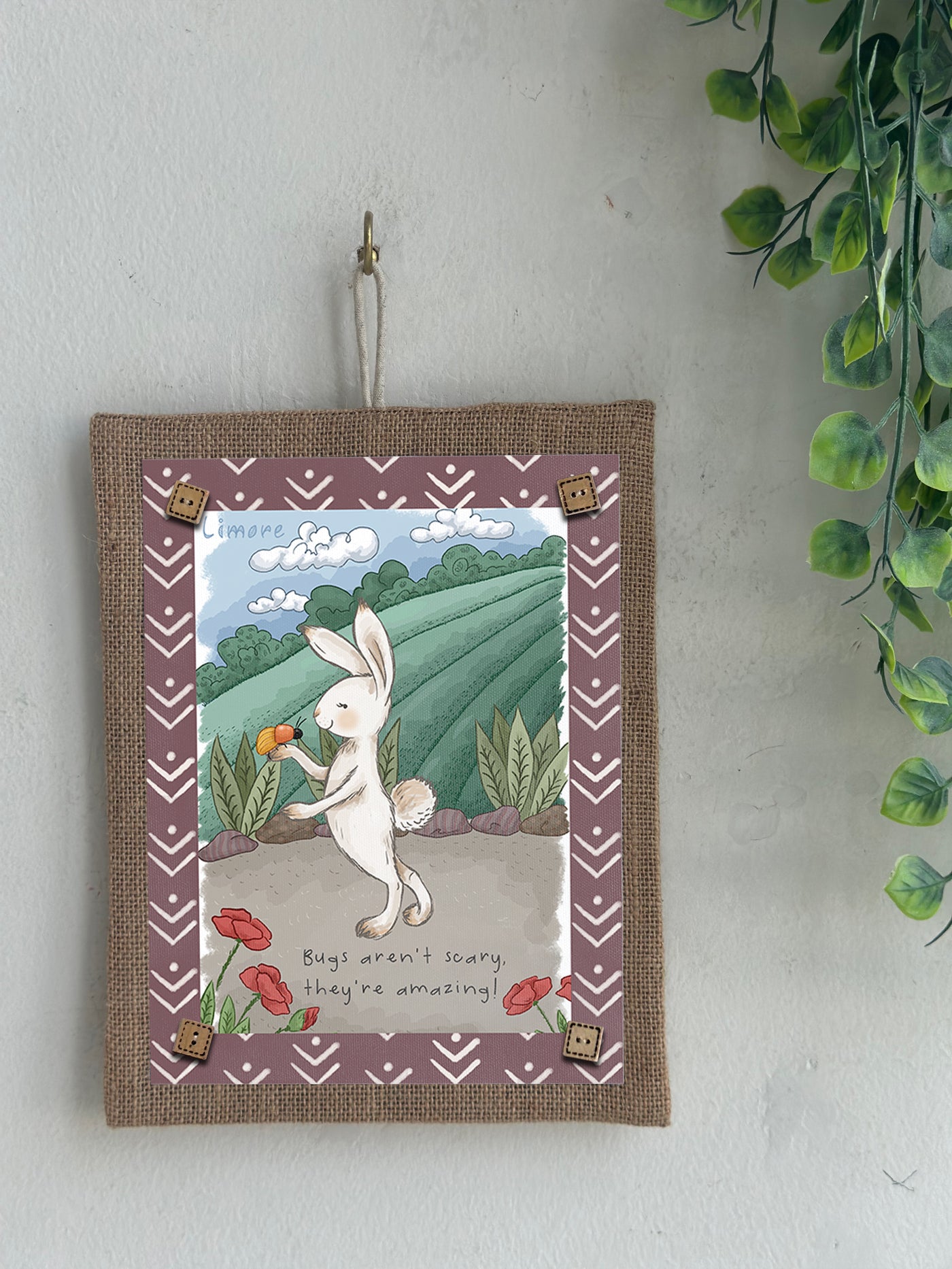 Bunny & Little Bug Wall Art