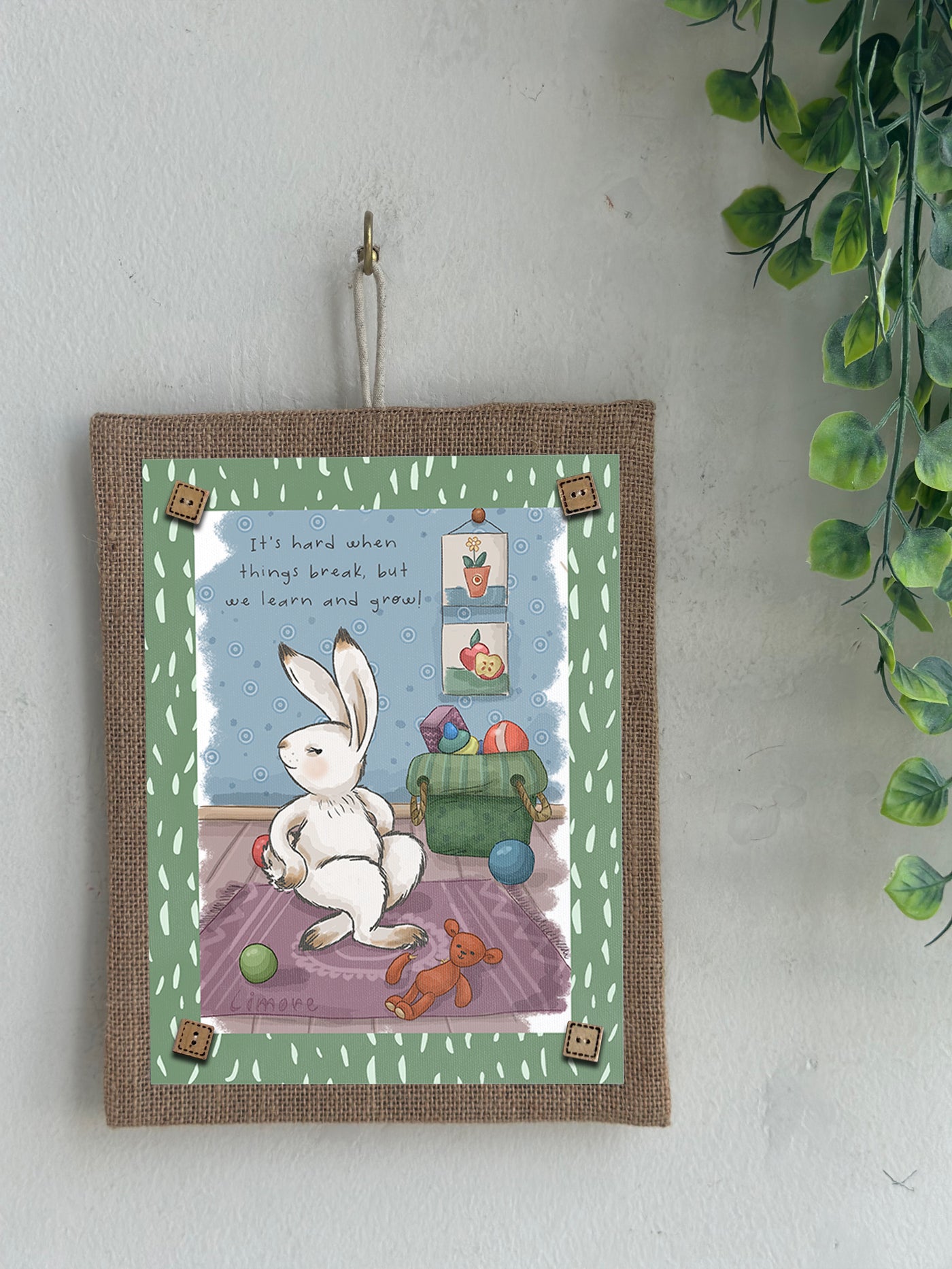 Bunny's Tough Day Wall Art