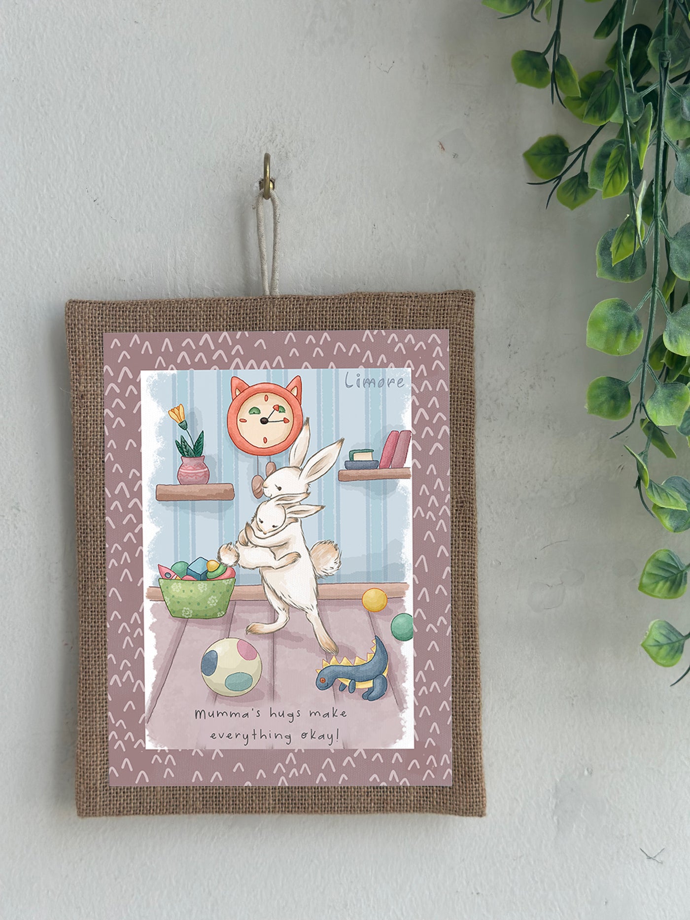 Mumma & Me Bunny Wall Art