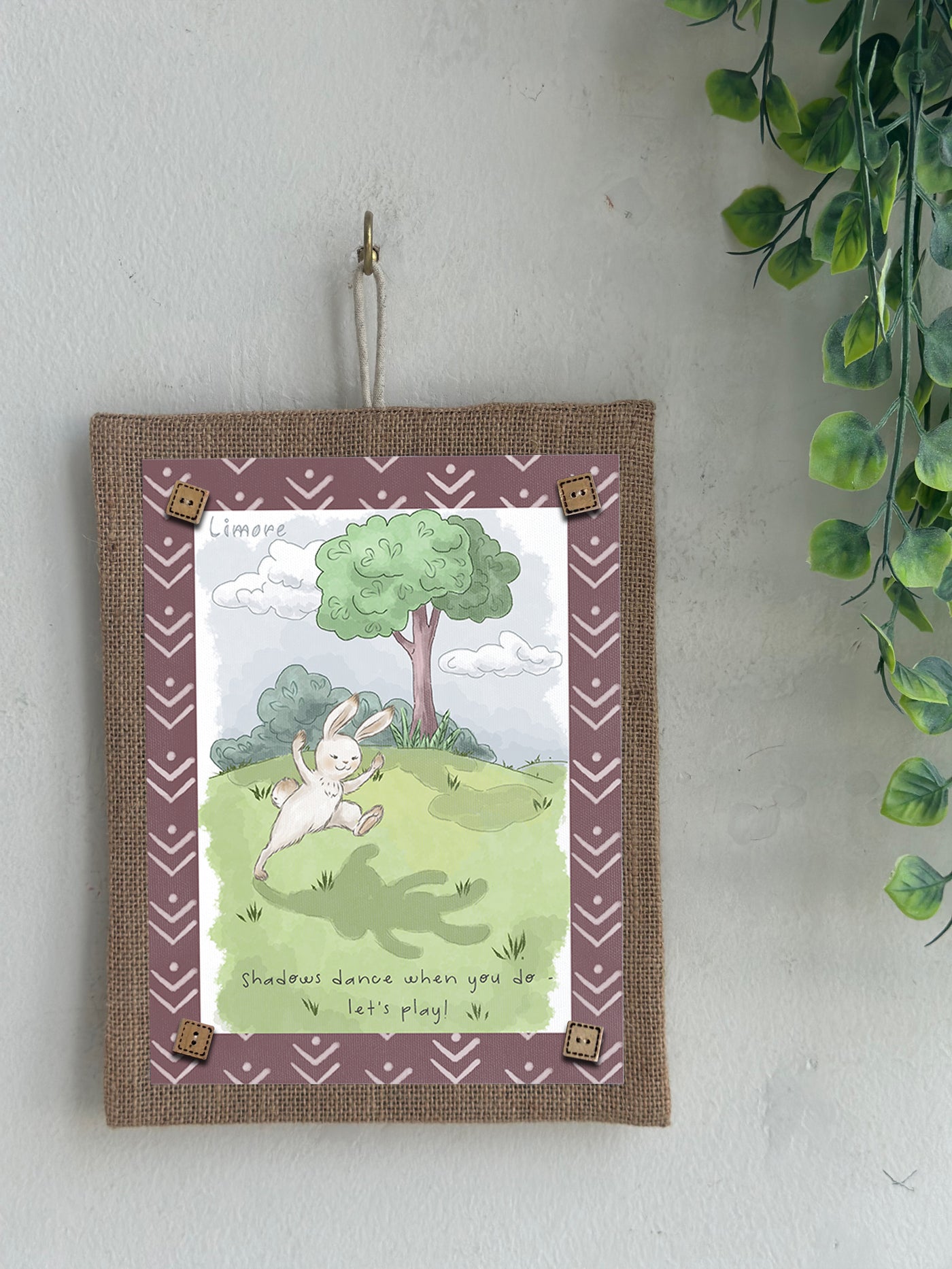 Bunny & Shadow Wall Art