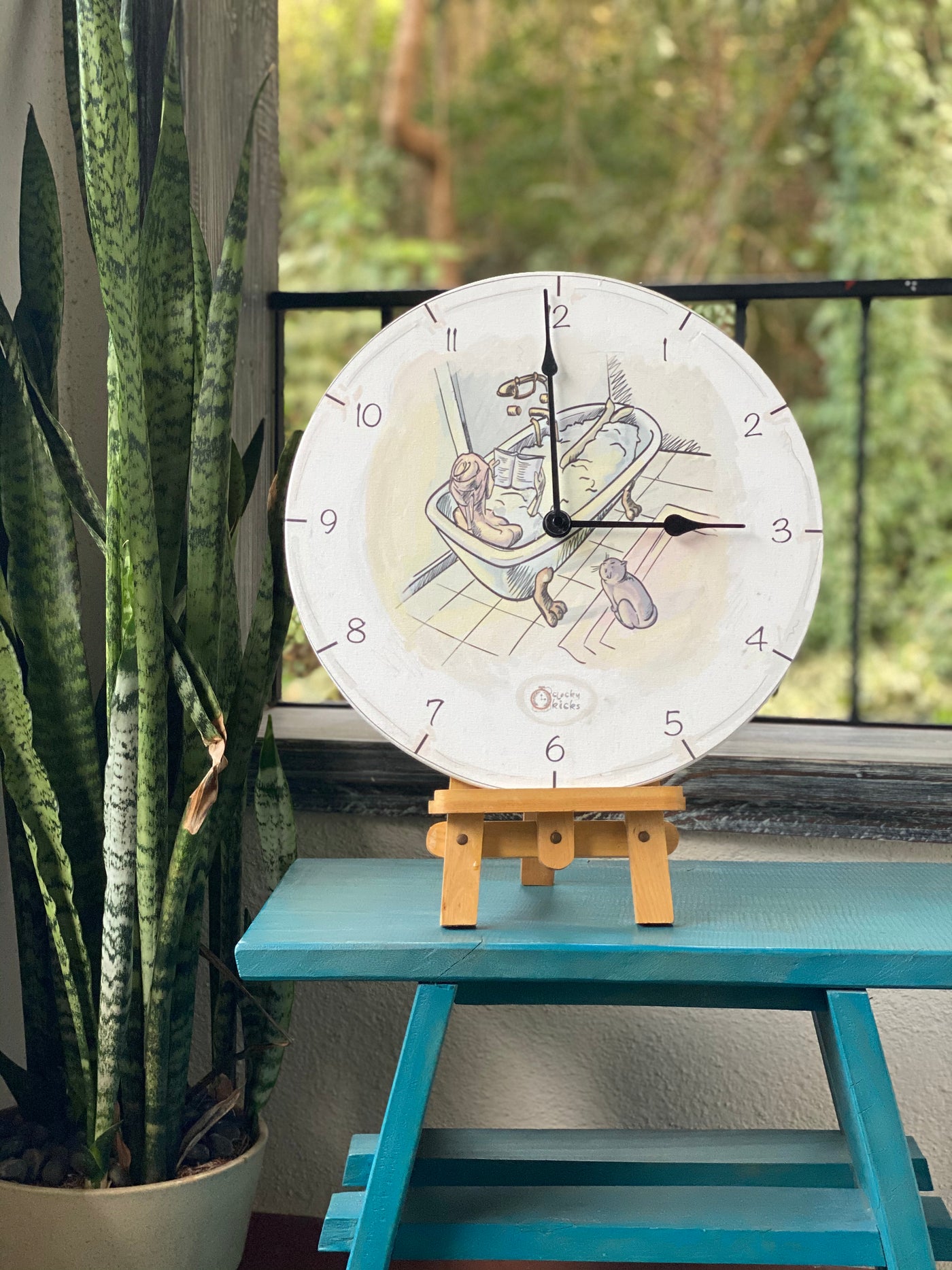 Relaxing Reads Clock