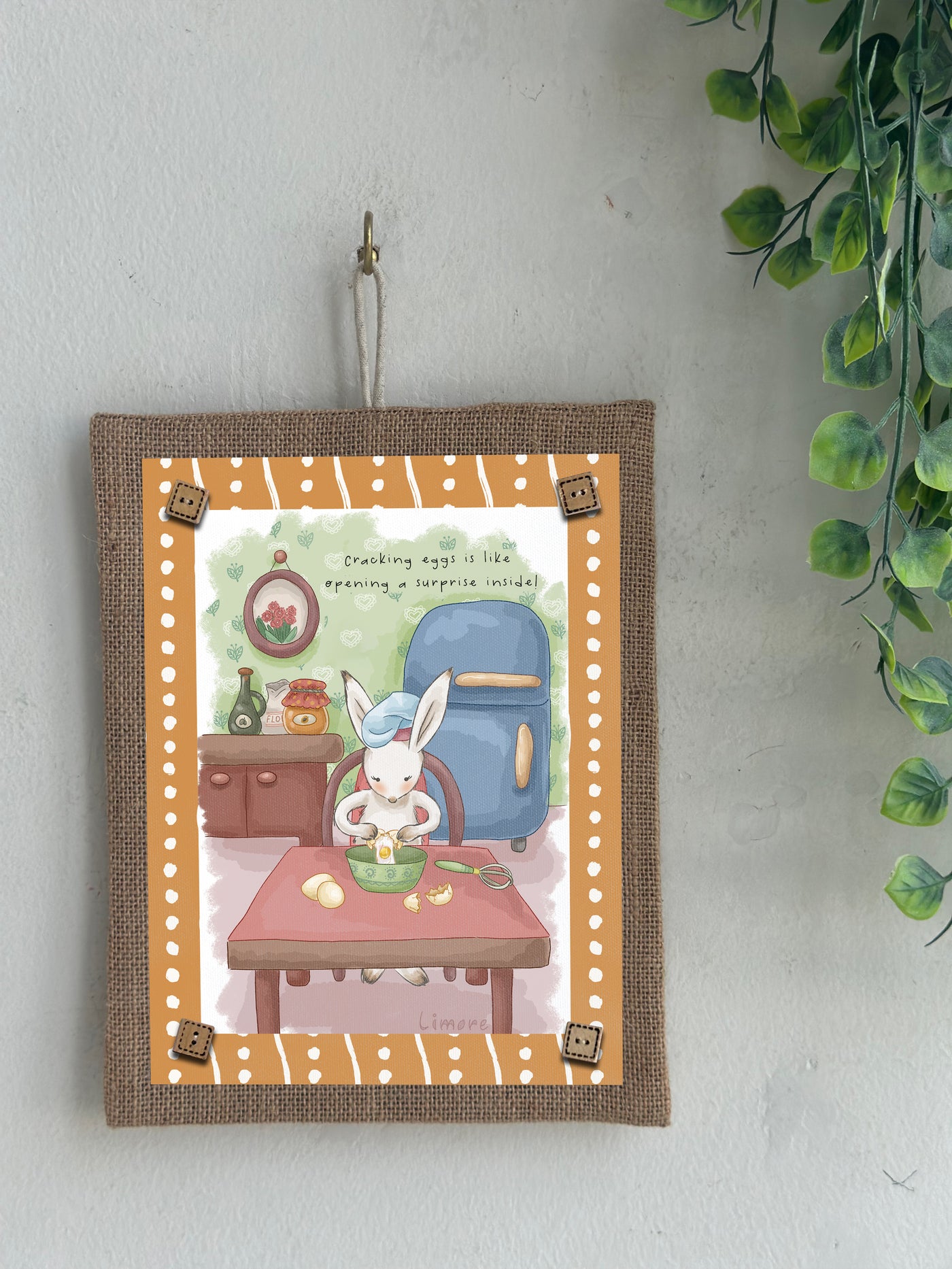 Little Chef Bunny Wall Art