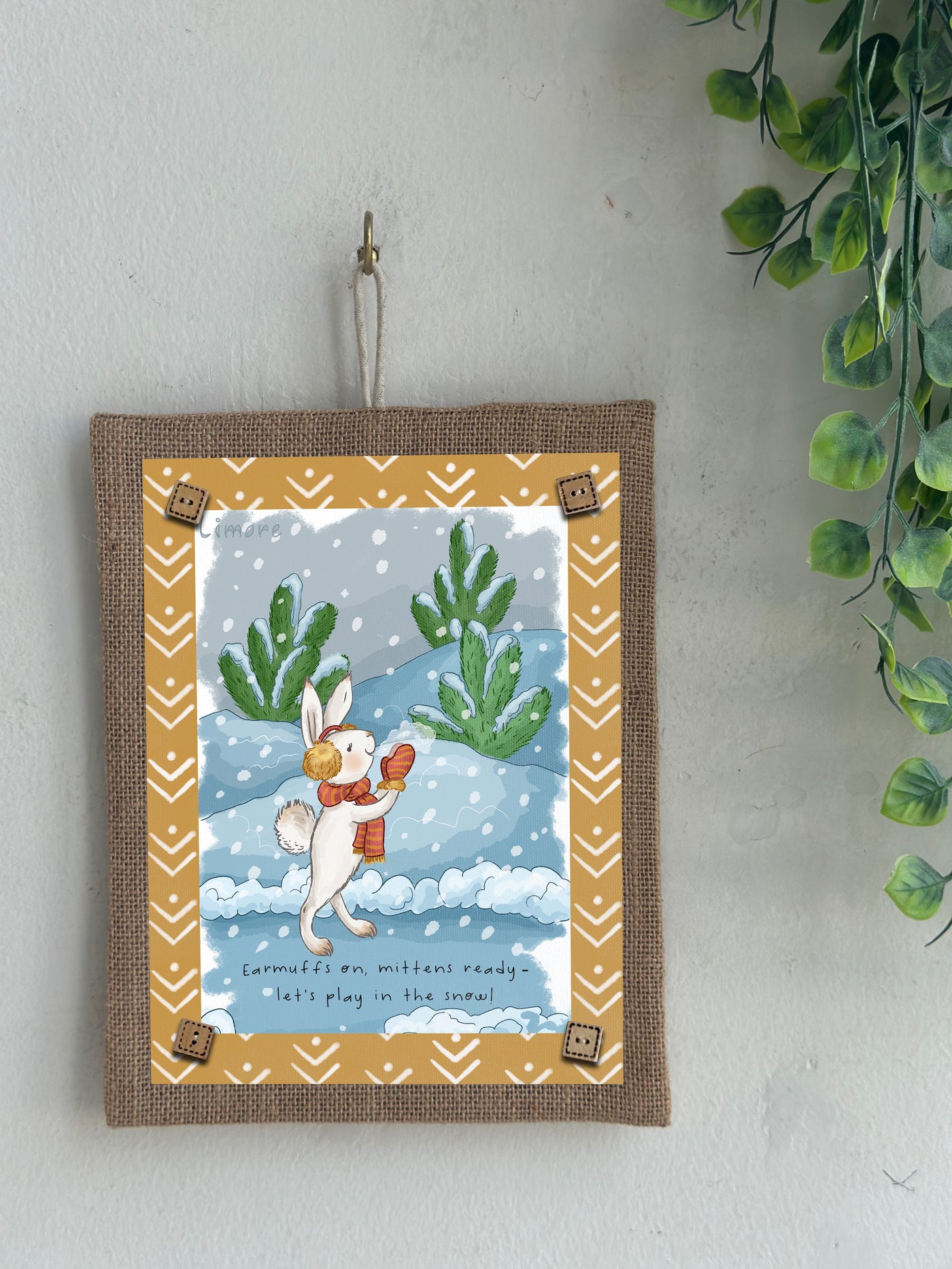 Snow Bunny Adventures Wall Art
