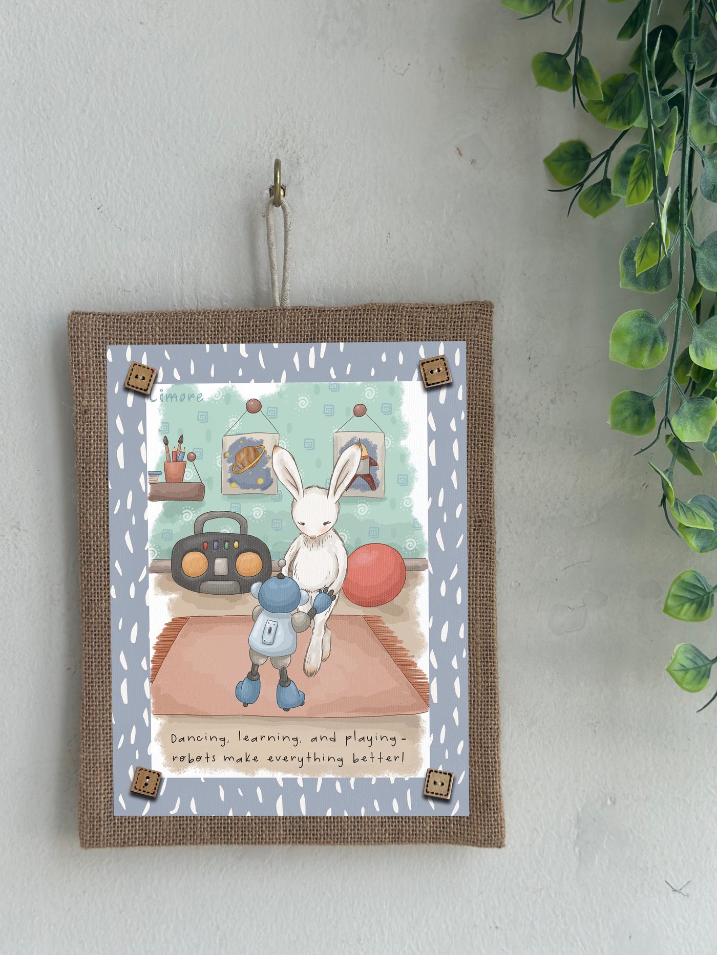 Robot Buddy Wall Art