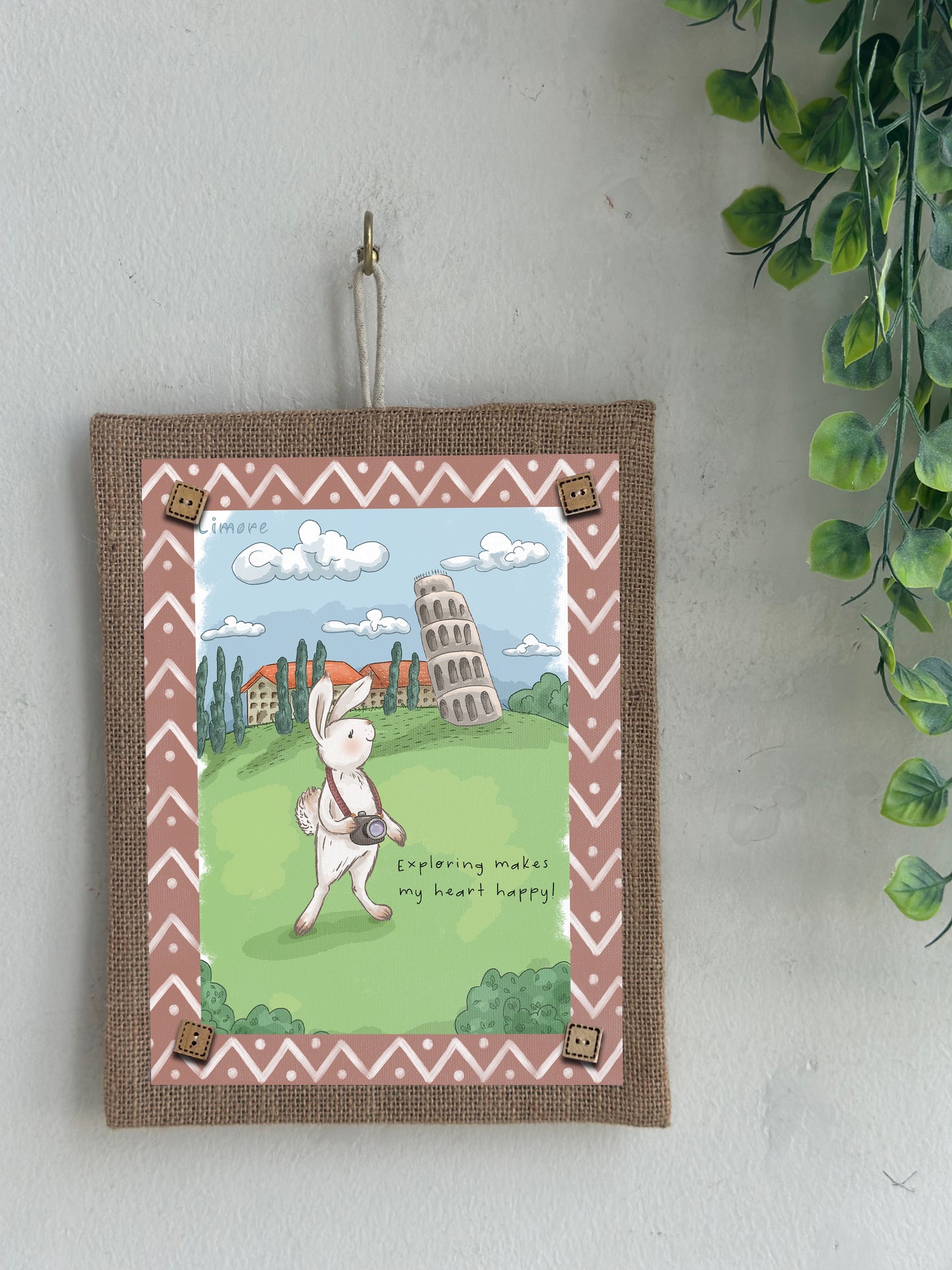 Bunny Around the World Wall Art