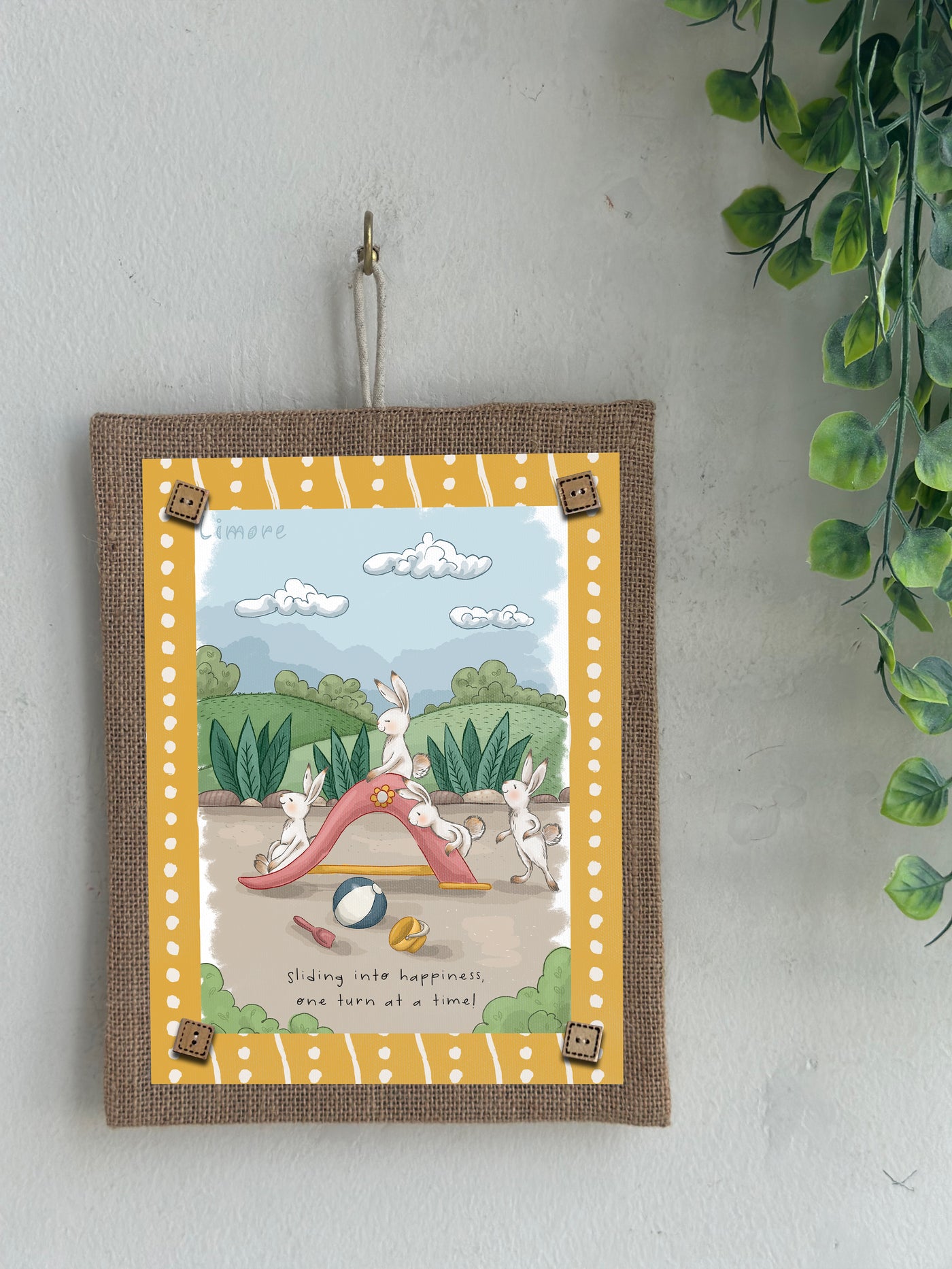 Happy Little Slide Wall Art