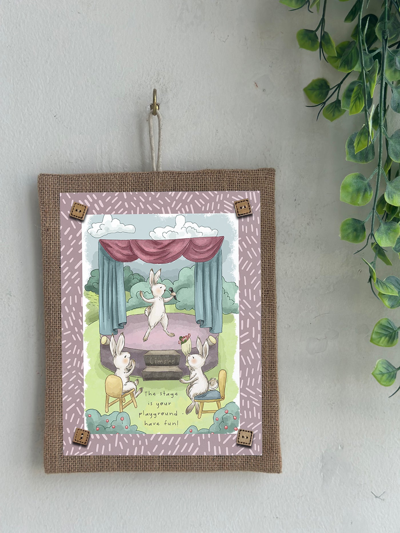 Showtime Bunny Wall Art