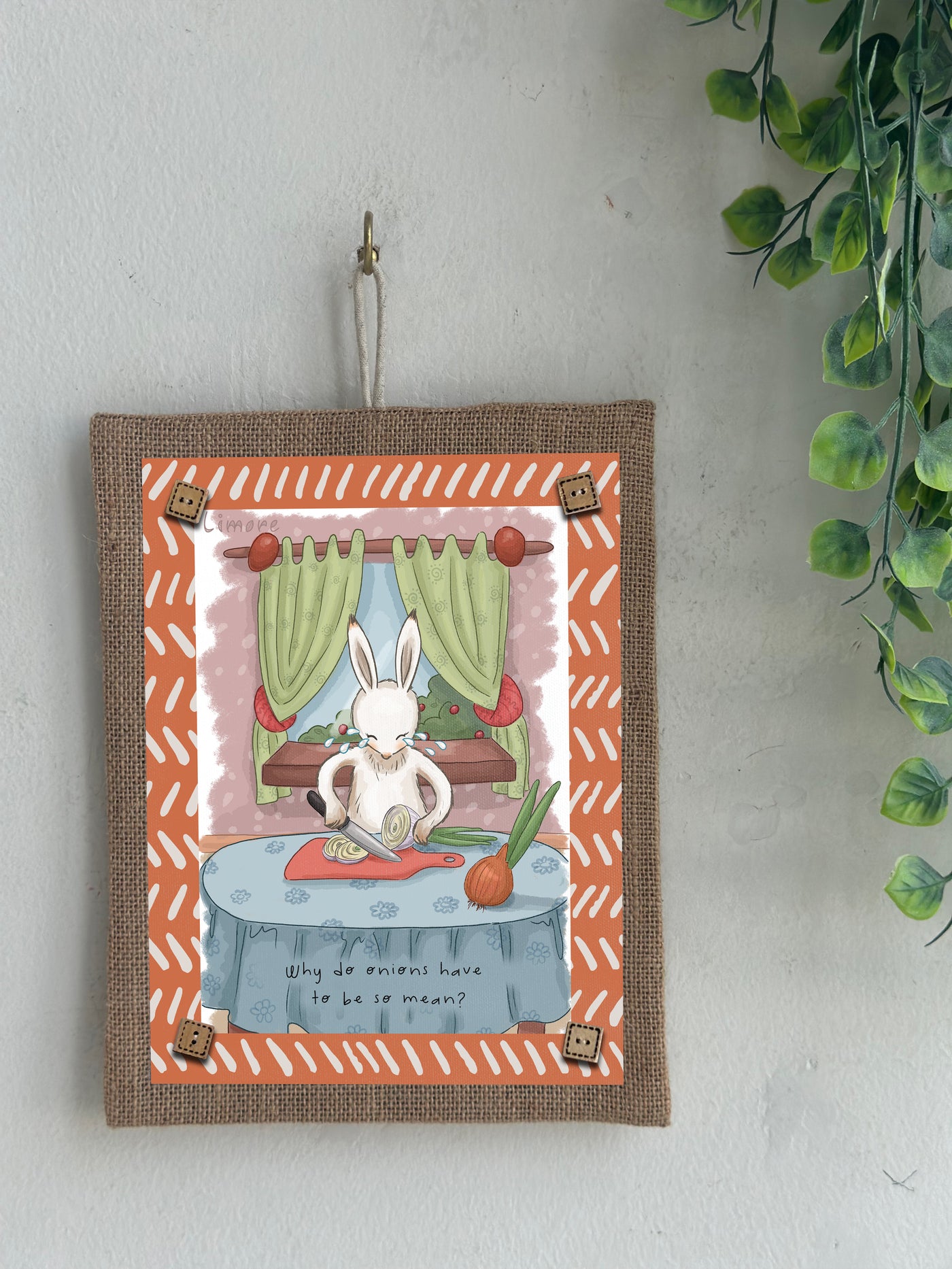 Bunny and the Onions Wall Art