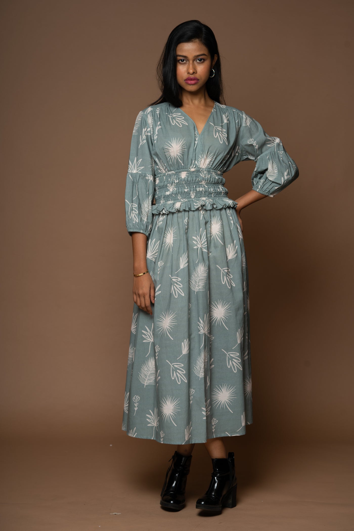 Nomad's Nirvana Long Dress in Shining for you Pattern