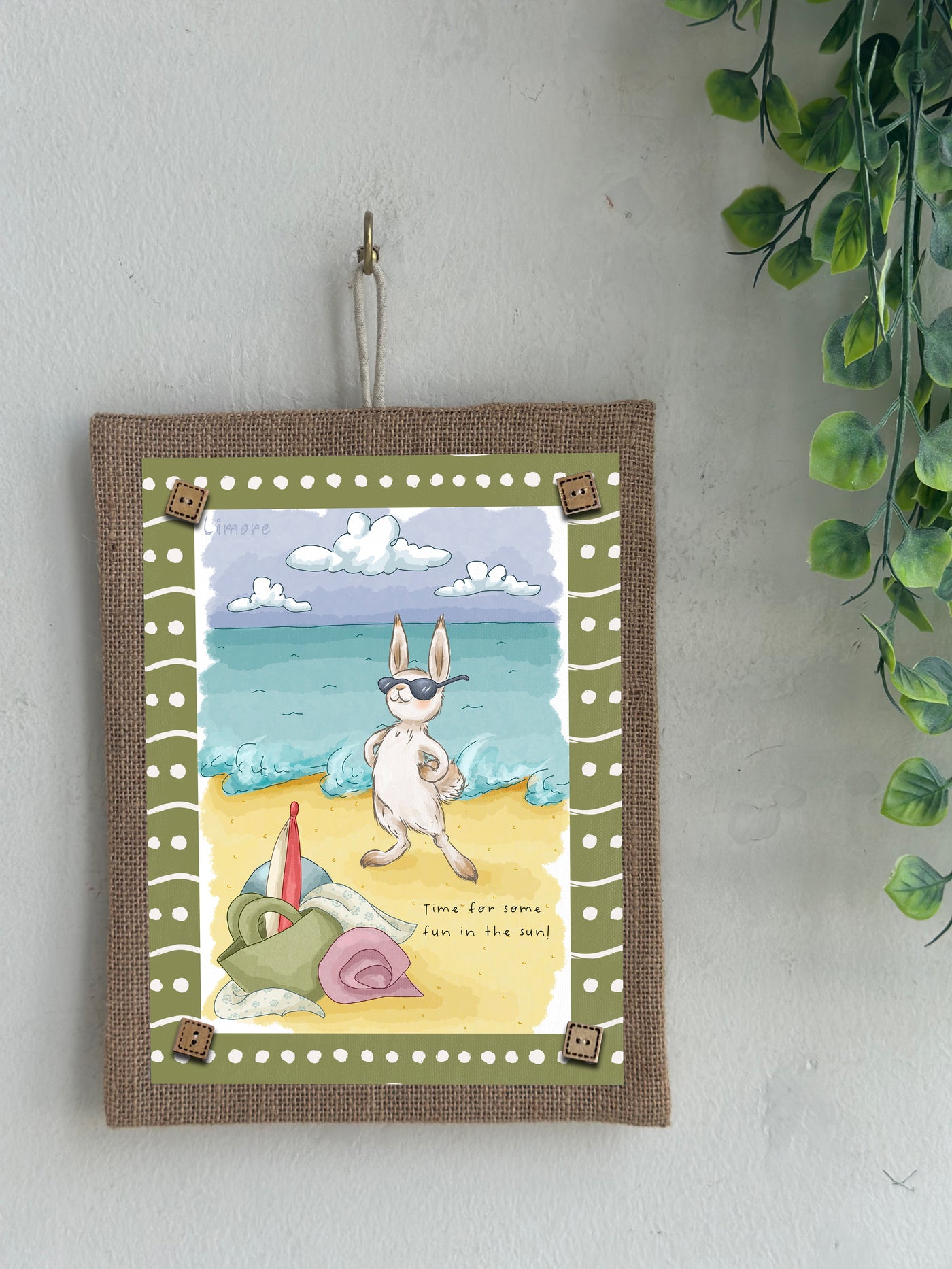 Bunny’s Fun in the Sun Wall Art