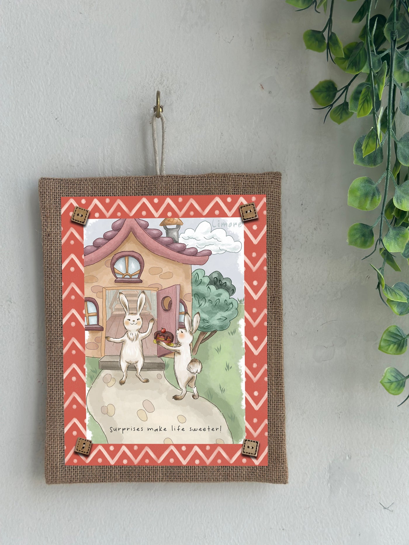 Bunny’s Sweet Surprise Wall Art