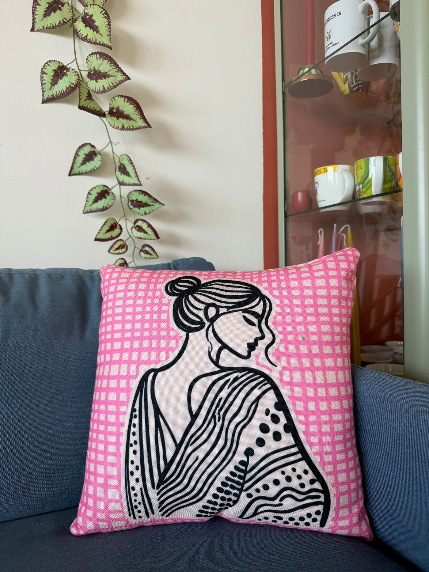 Serene Silhouette Cushion