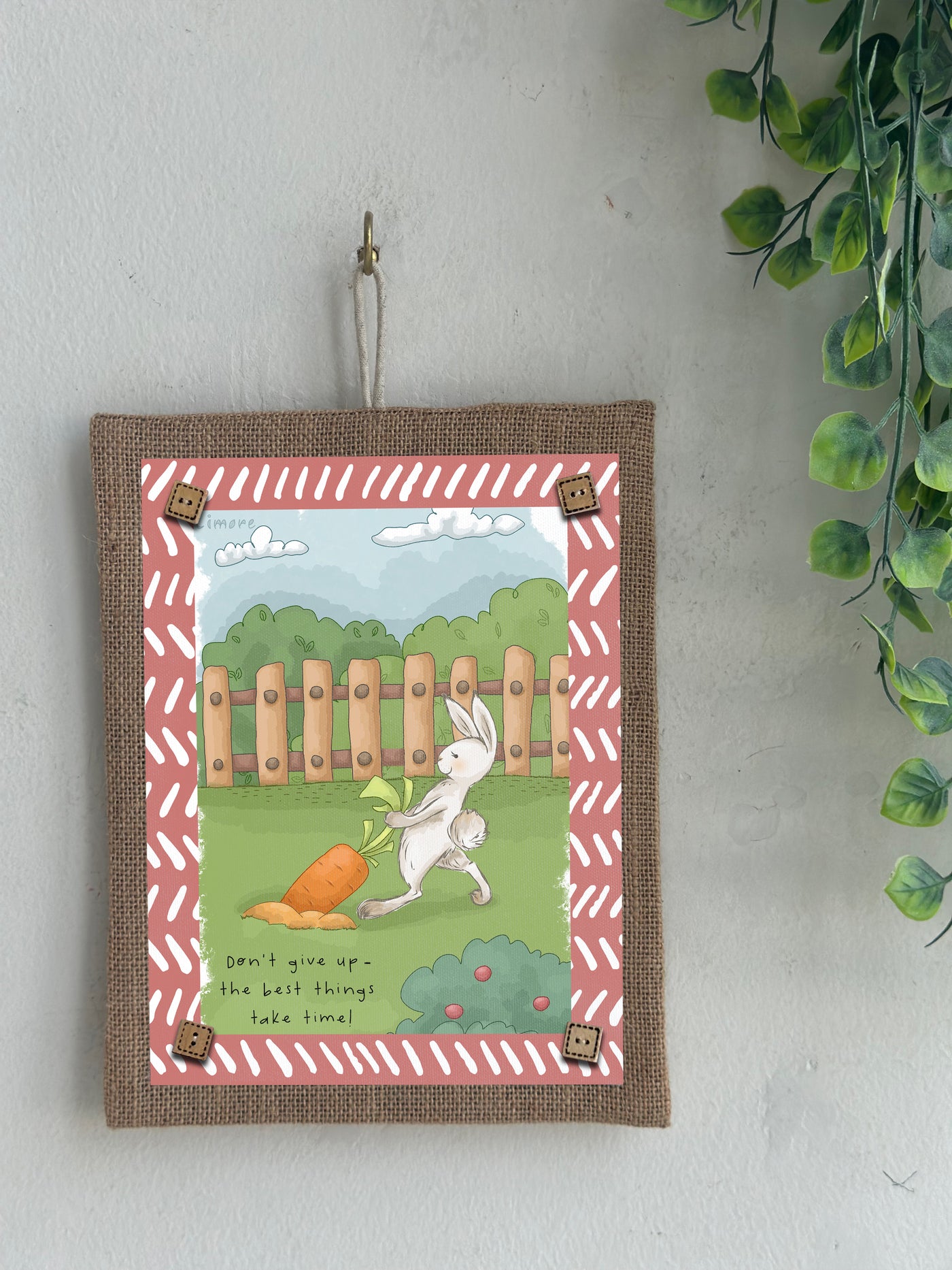 Bunny’s Determined Day Wall Art