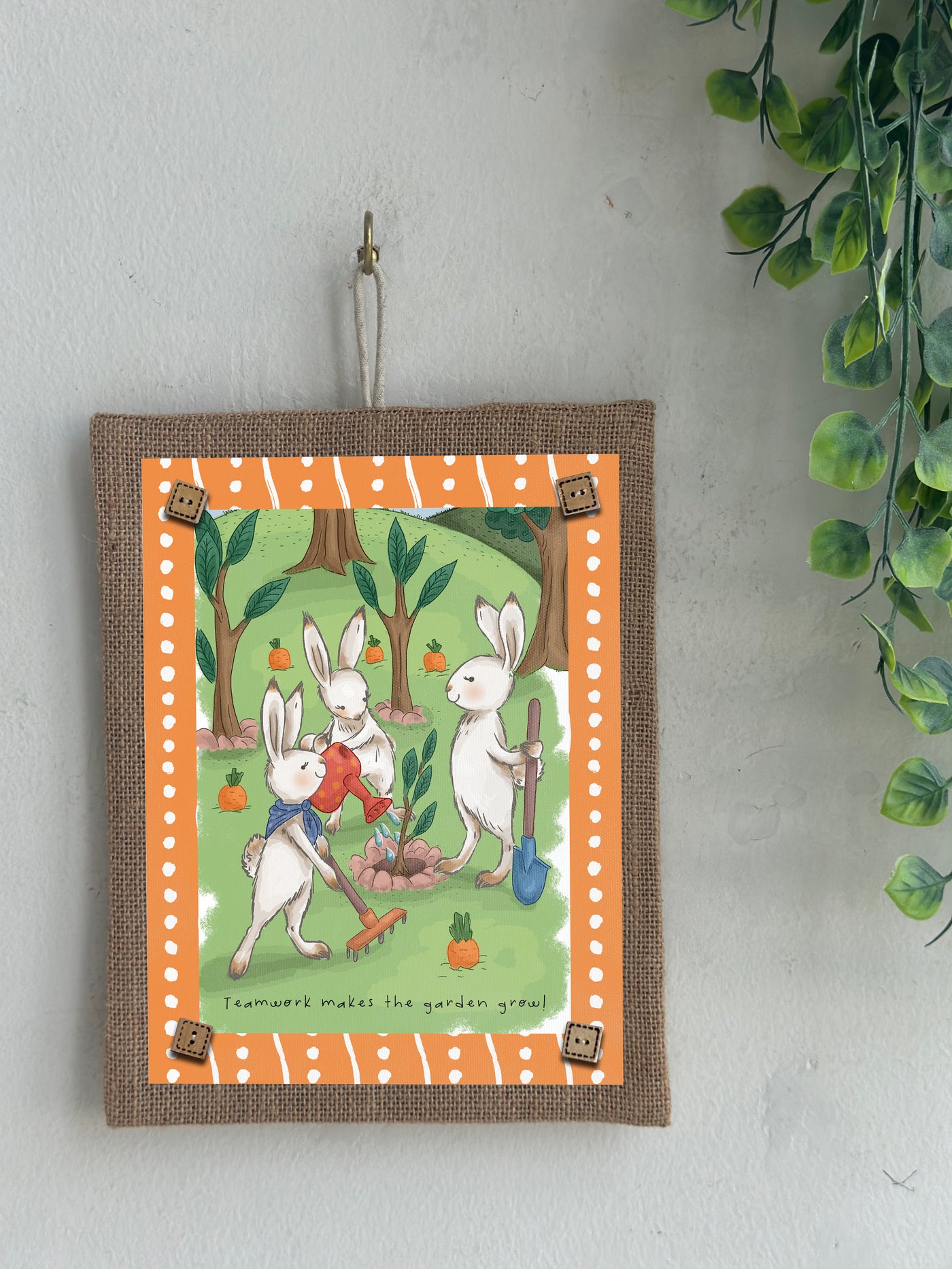 Bunny’s Teamwork Wall Art