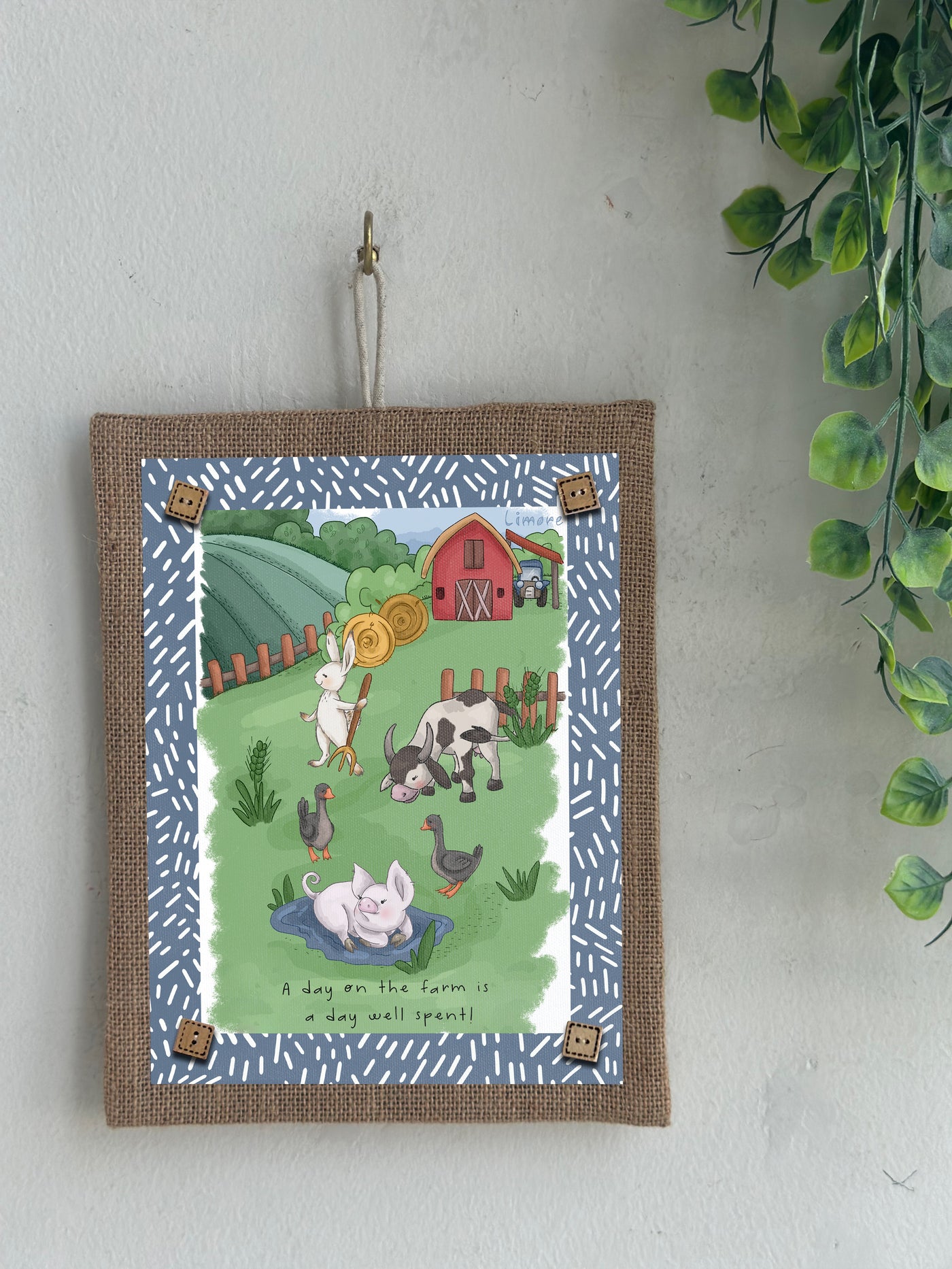 Bunny’s Farm Day Fun Wall Art