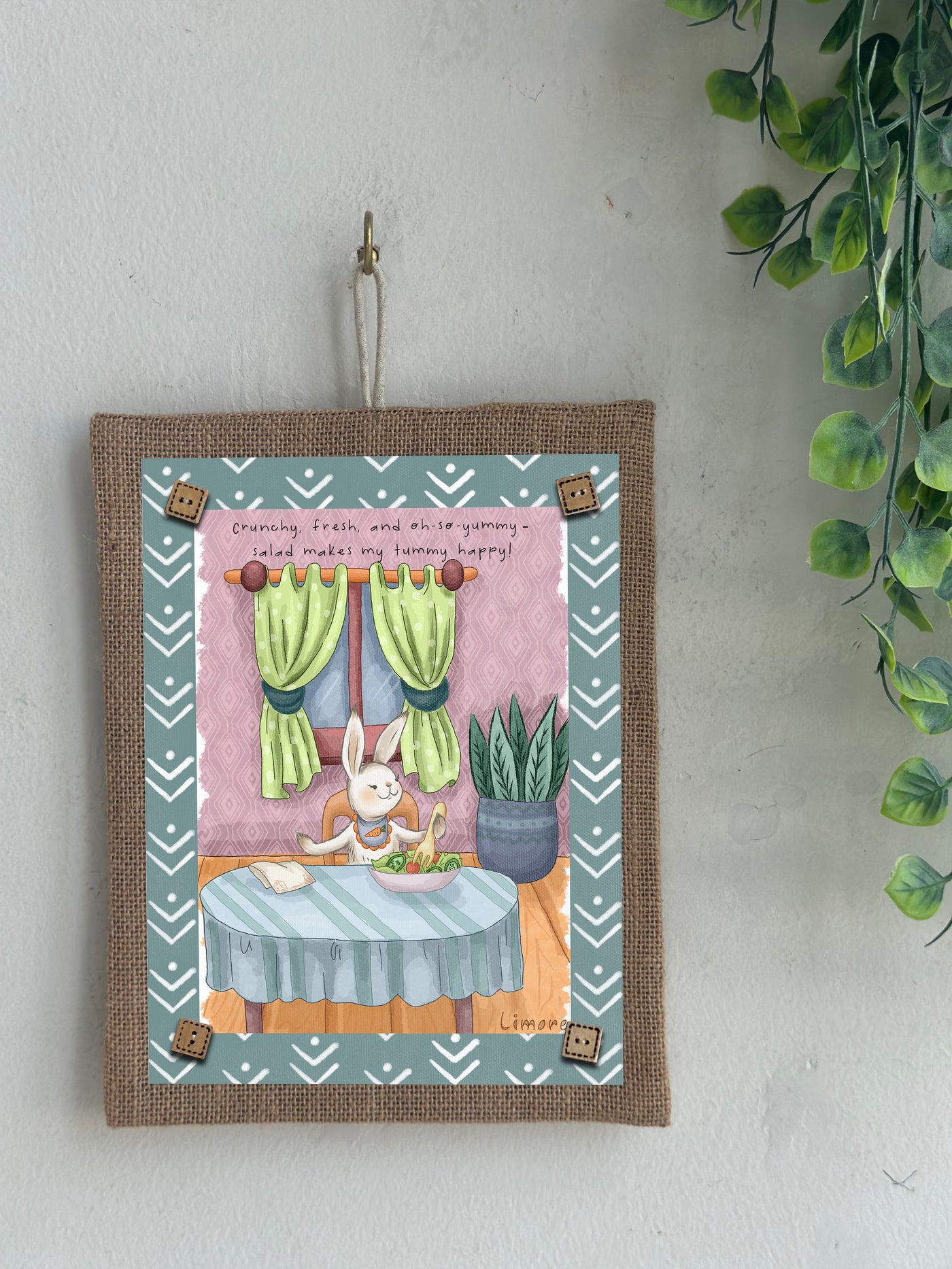 Bunny’s Veggie Joy Wall Art