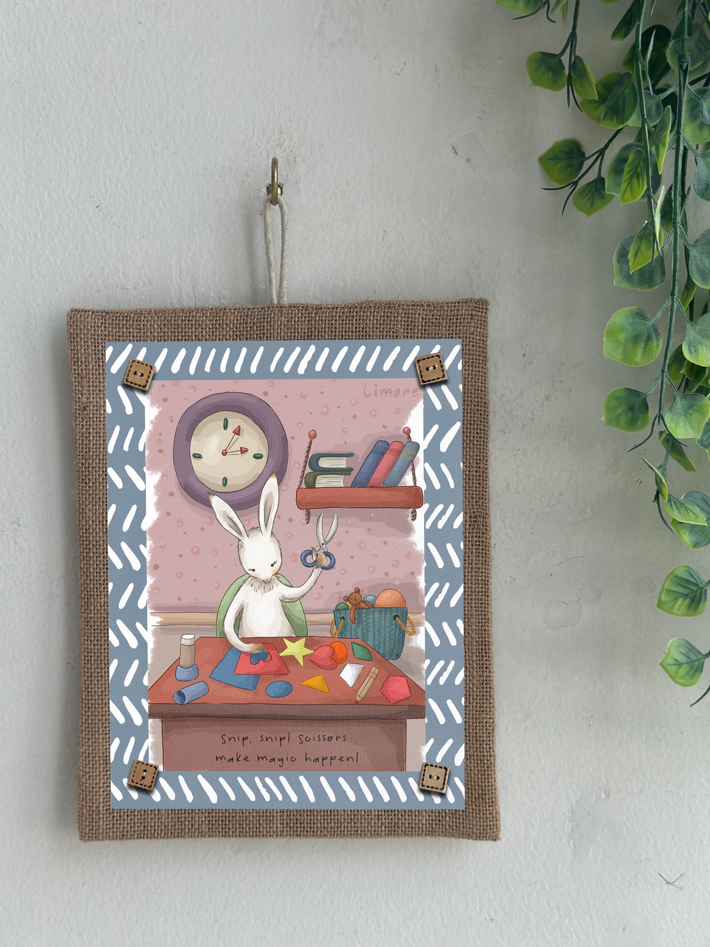 Bunny’s Snip Snip Wall Art
