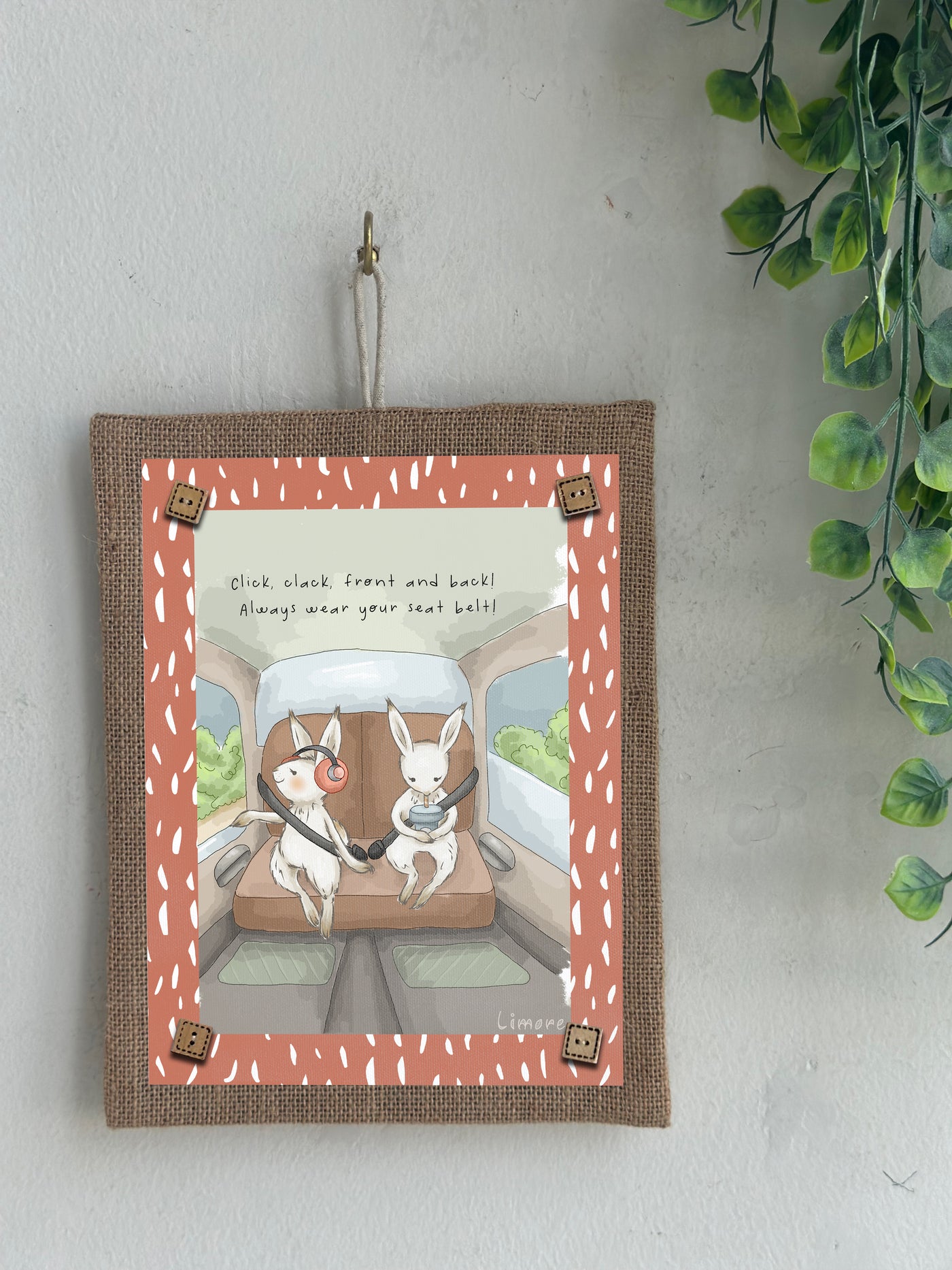 Bunny’s Buckle Up Wall Art