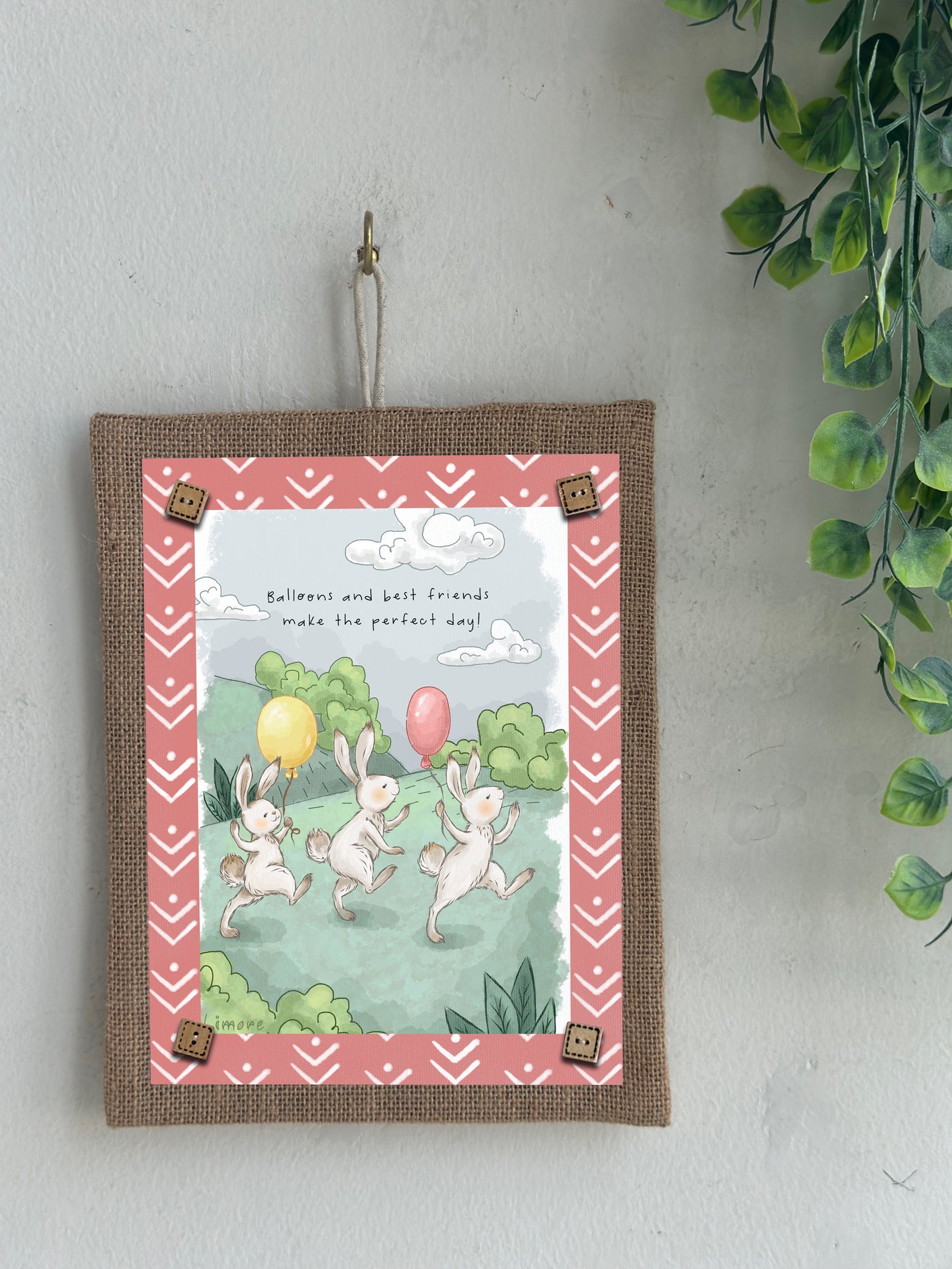 Balloons & Besties Wall Art