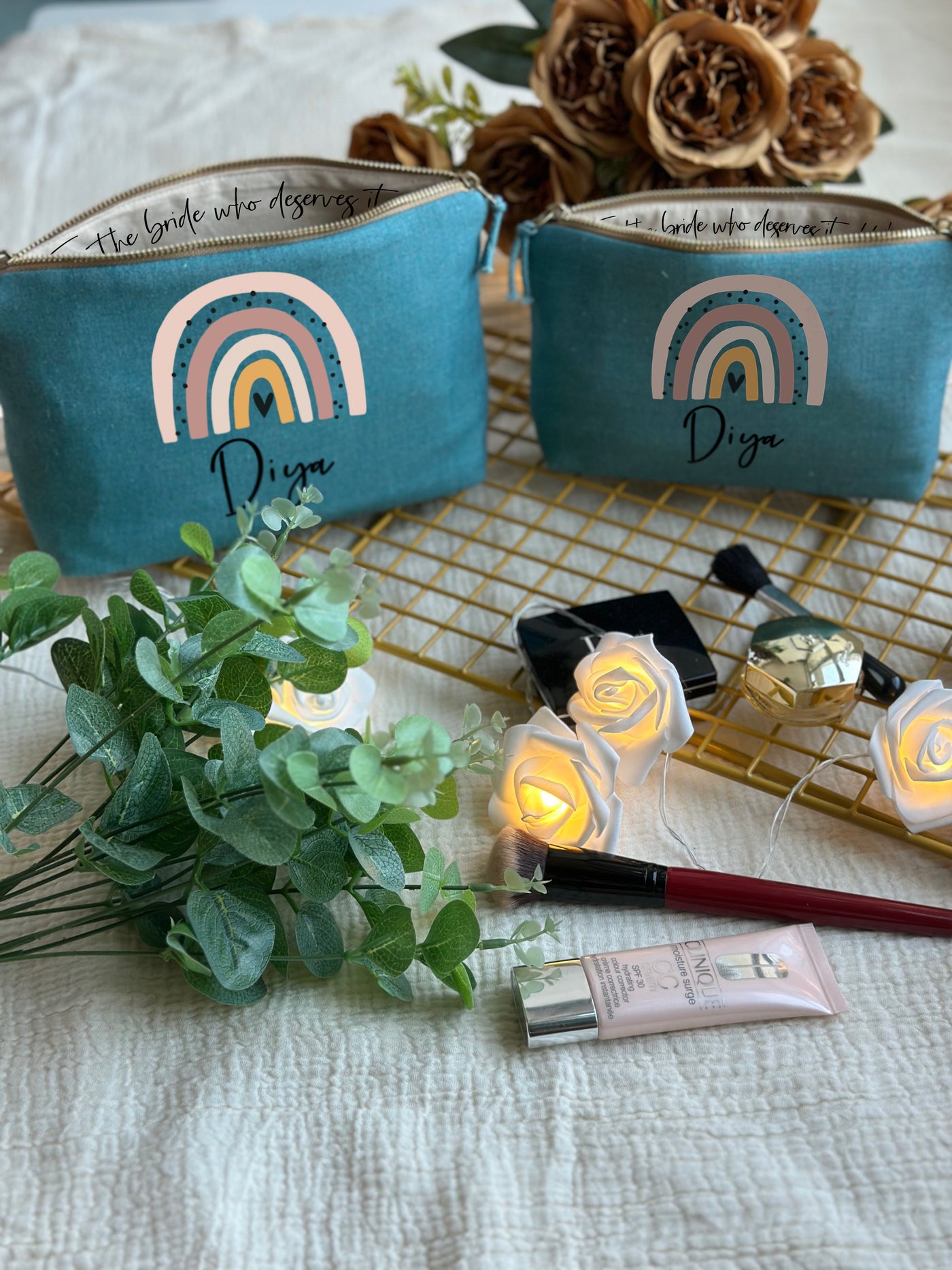 Rainbow Glow Makeup Pouch