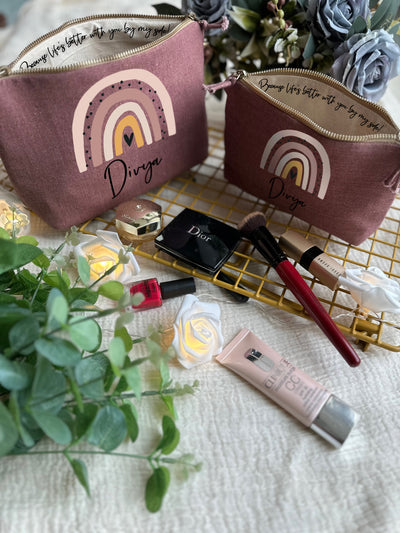 Rainbow Glow Makeup Pouch
