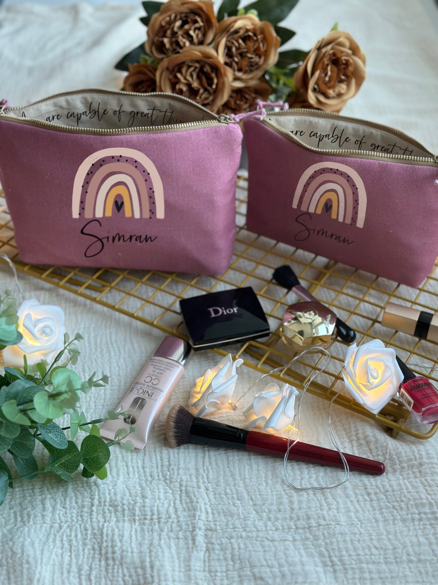 Rainbow Glow Makeup Pouch