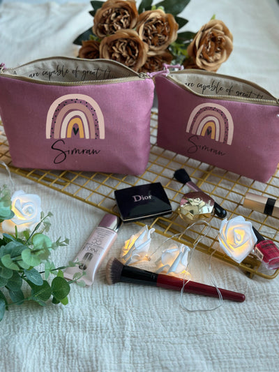 Rainbow Glow Makeup Pouch