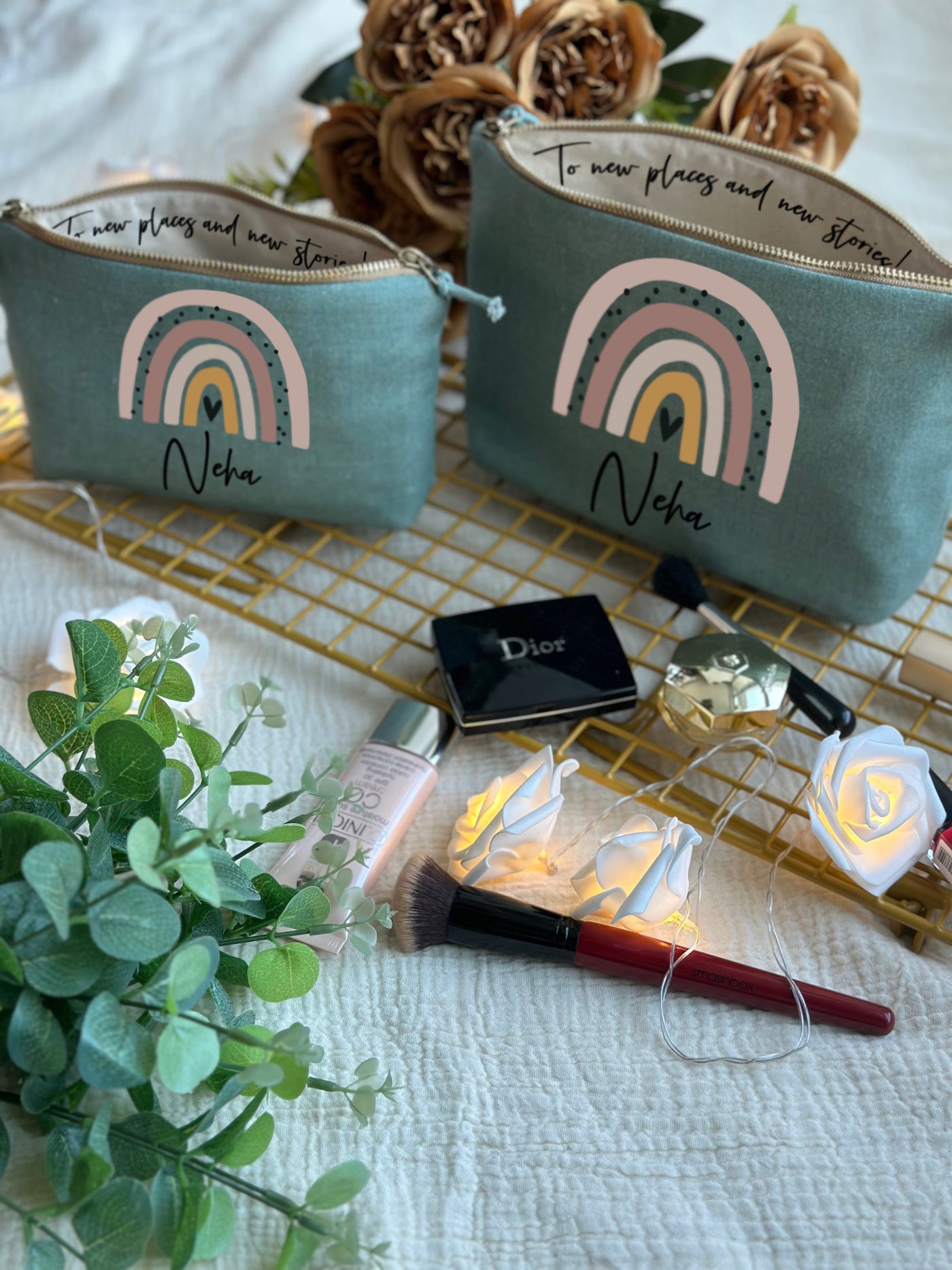 Rainbow Glow Makeup Pouch