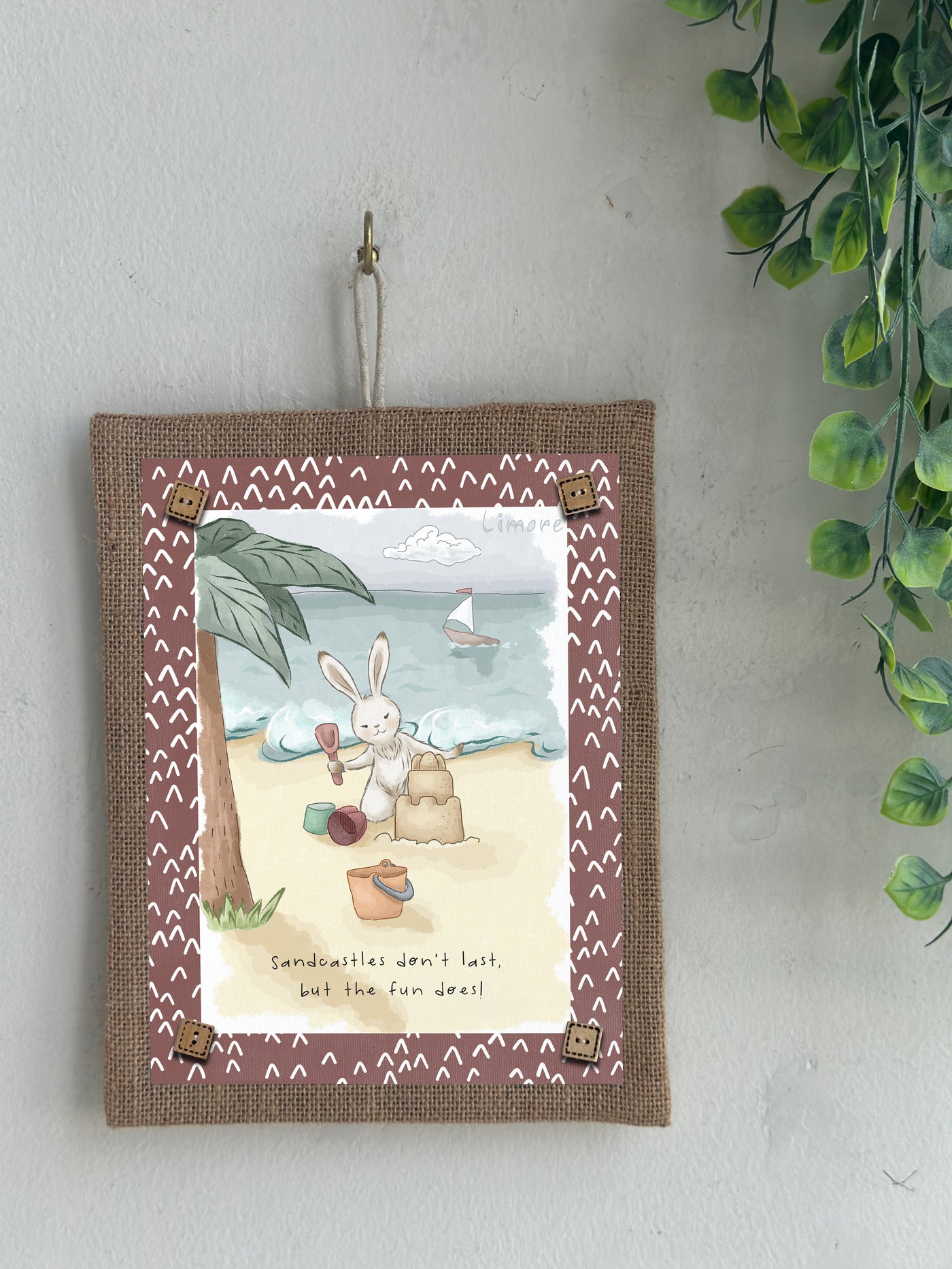 Bunny at the Beach Wall Art