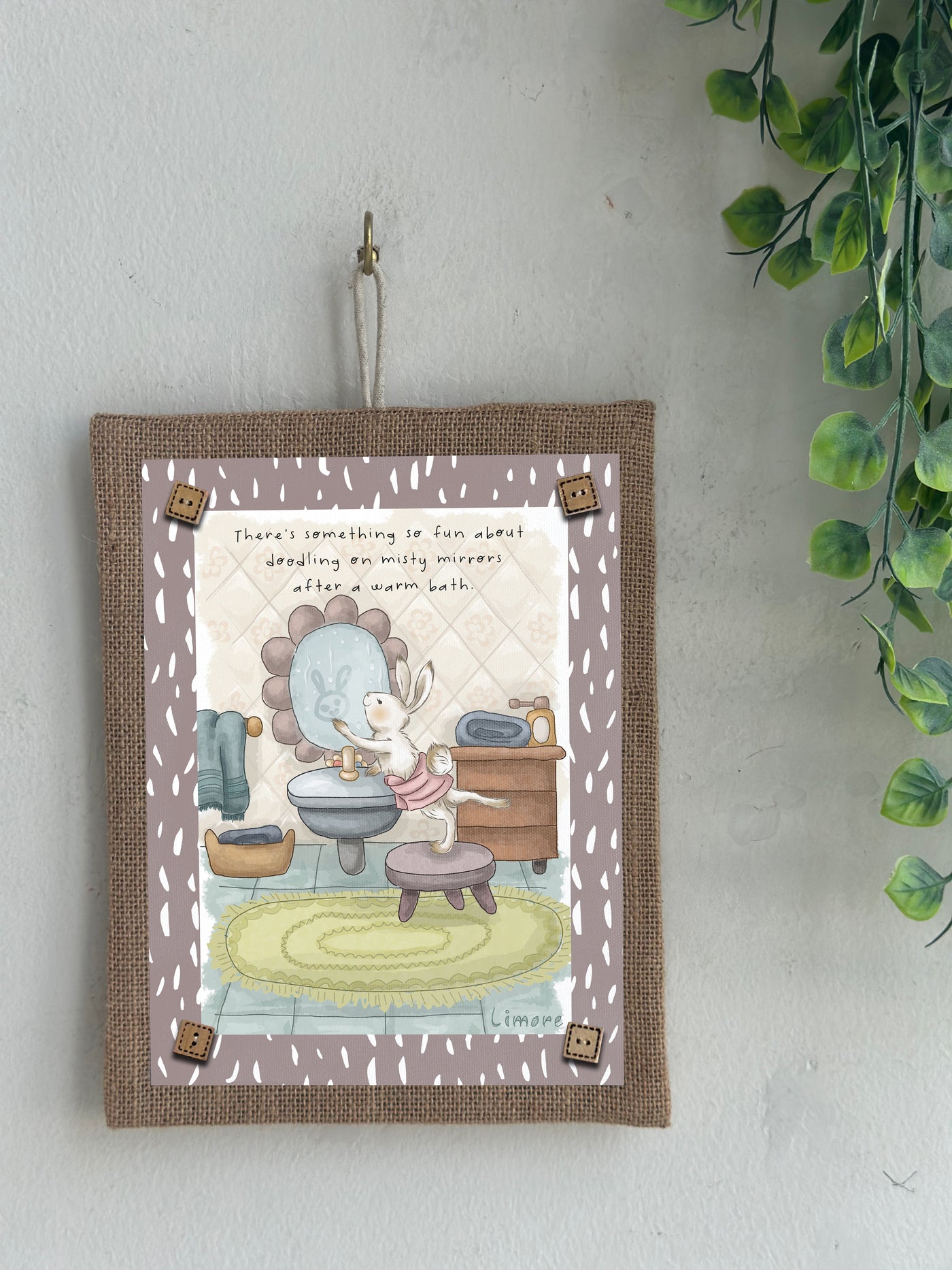 After-Bath Doodles Wall Art