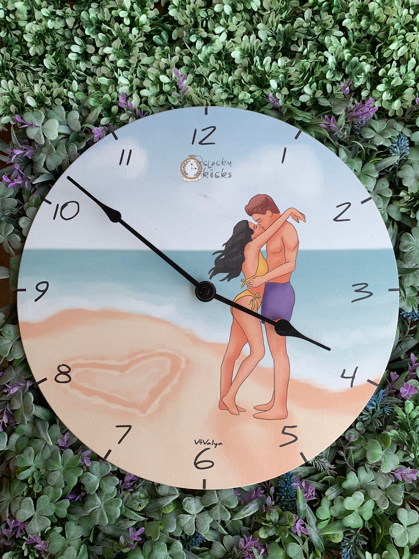 Waves of Love Clock