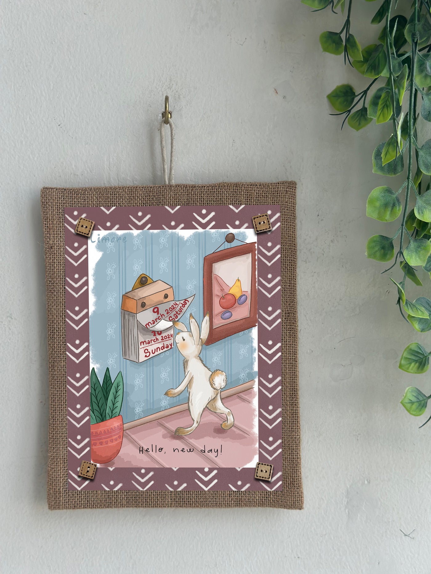 The Bunny’s Calendar Wall Art