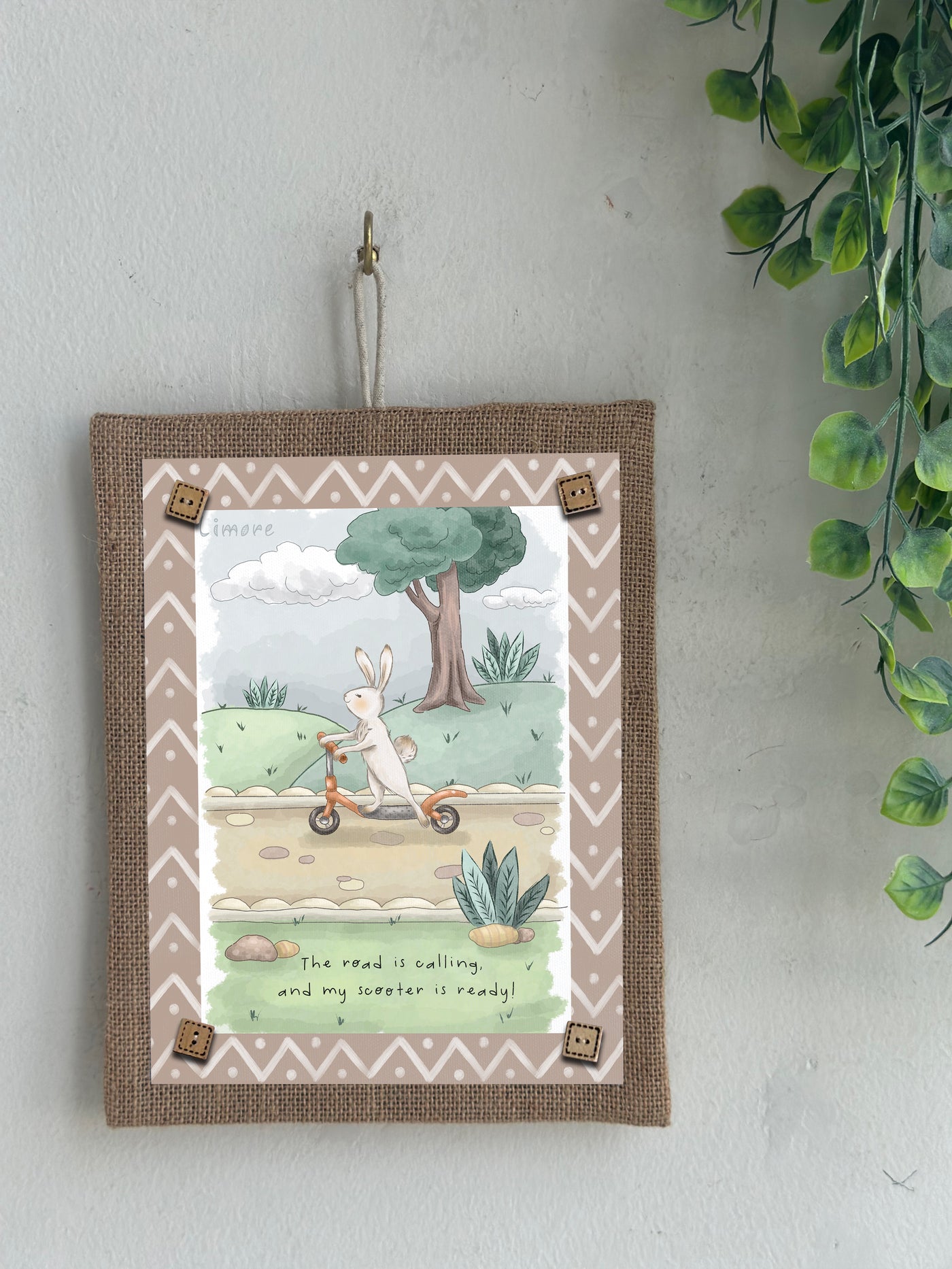 Zoom Zoom Bunny Wall Art