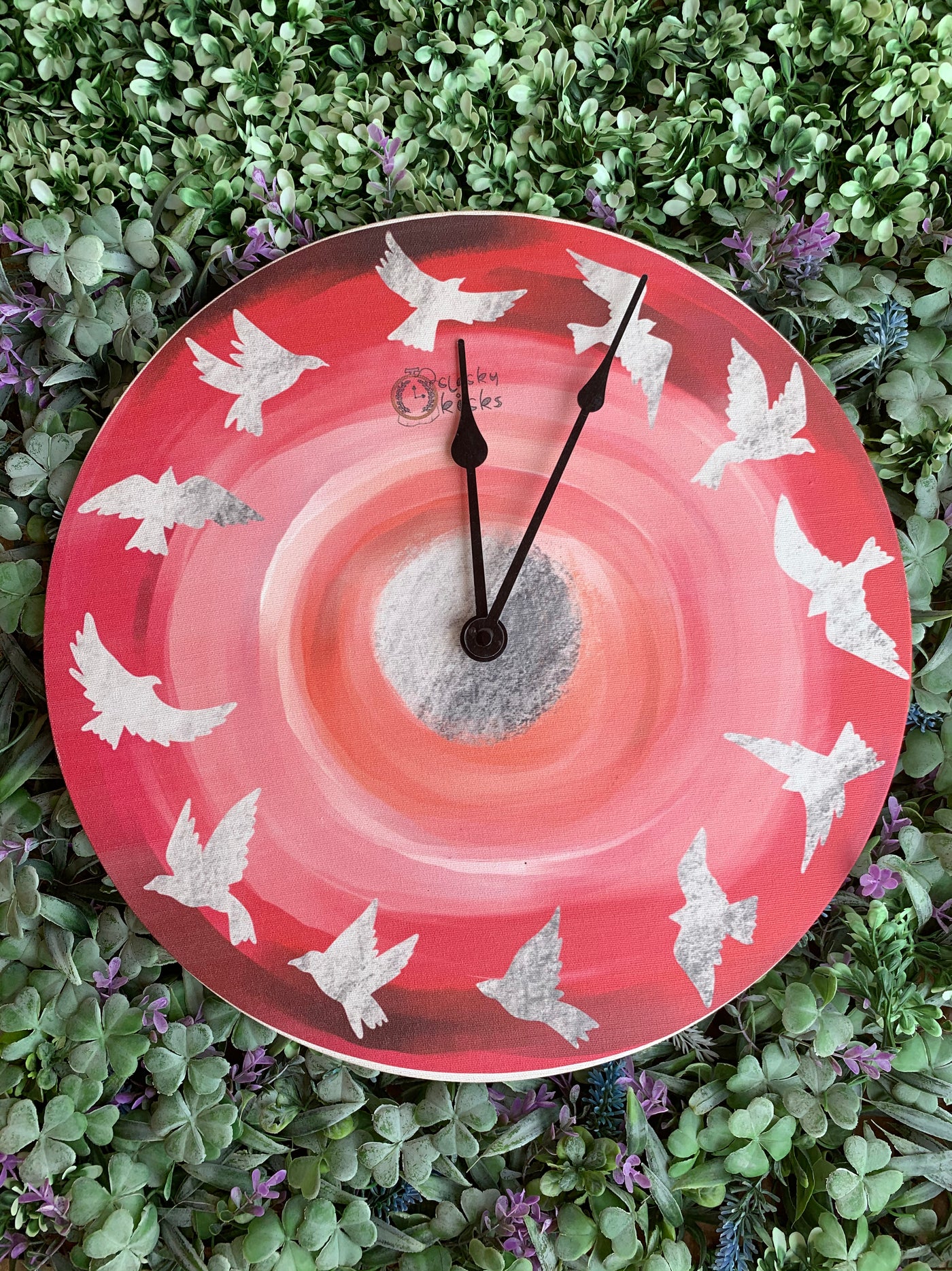 Coral Carefree Clock