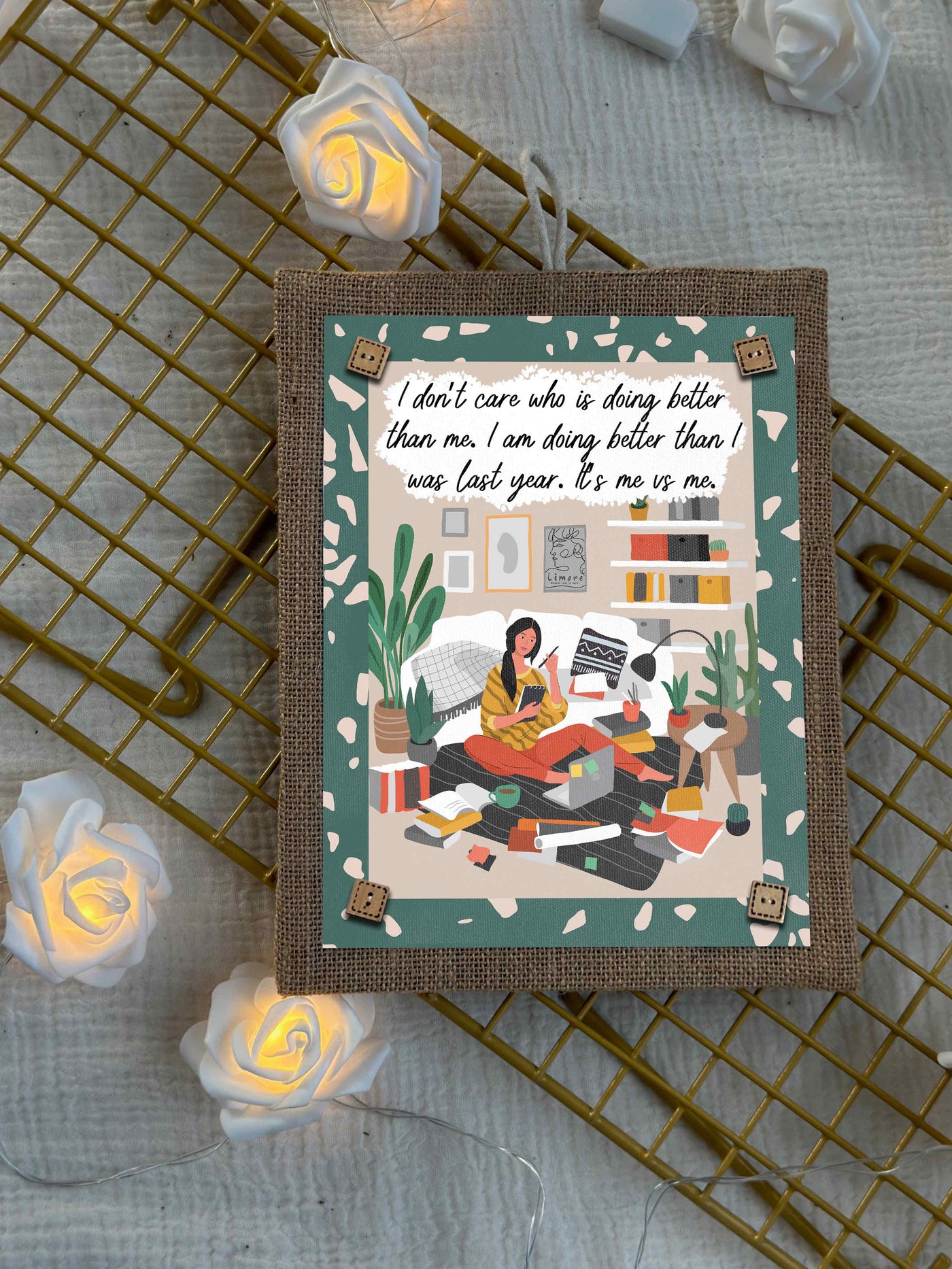 Me vs Me Boho Wall Art