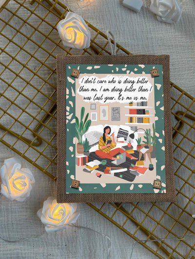 Me vs Me Boho Wall Art
