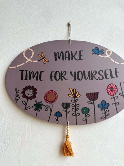 Make time for yourself - Enchanted Oval Wall Art